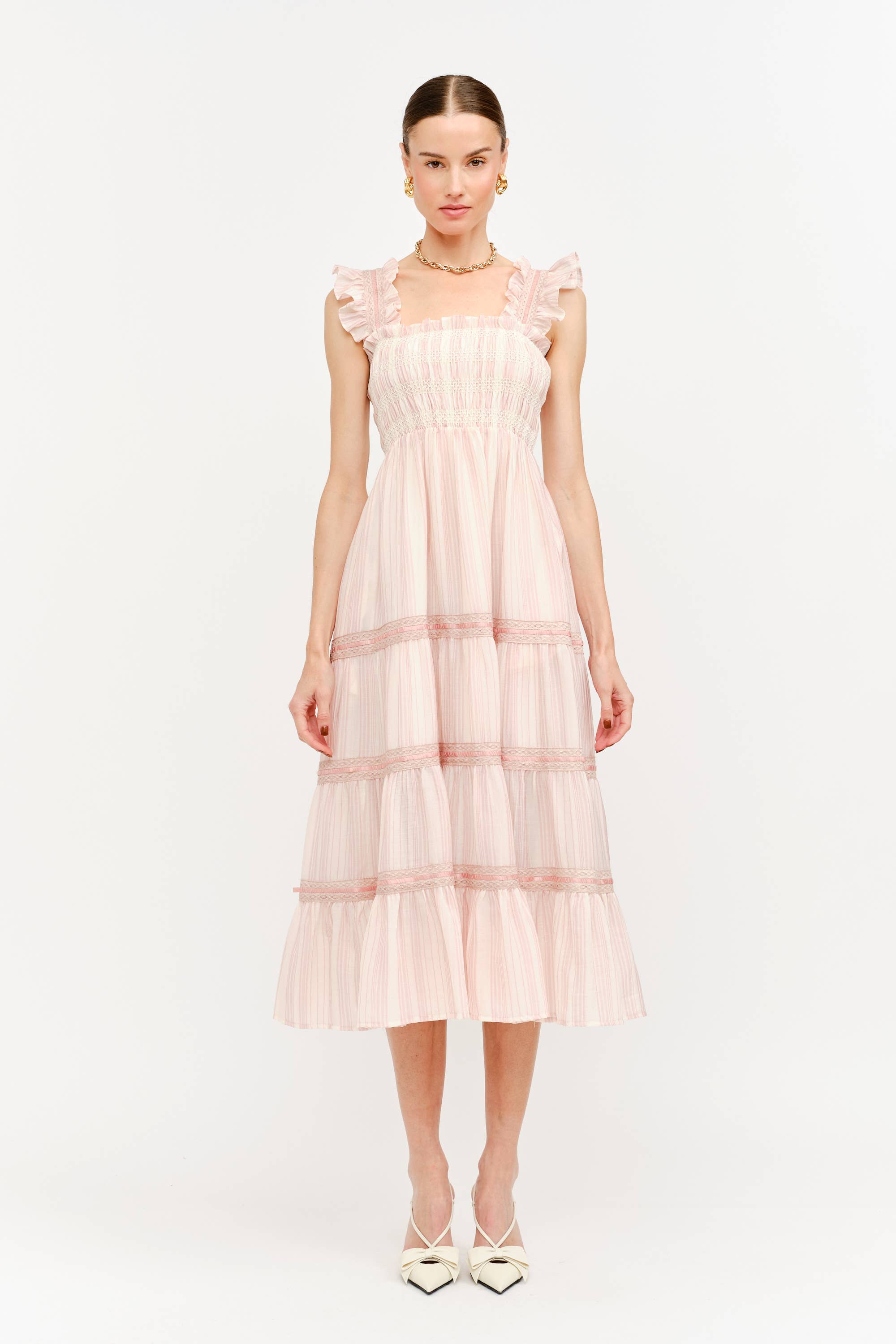 Casella Dress: Blush
