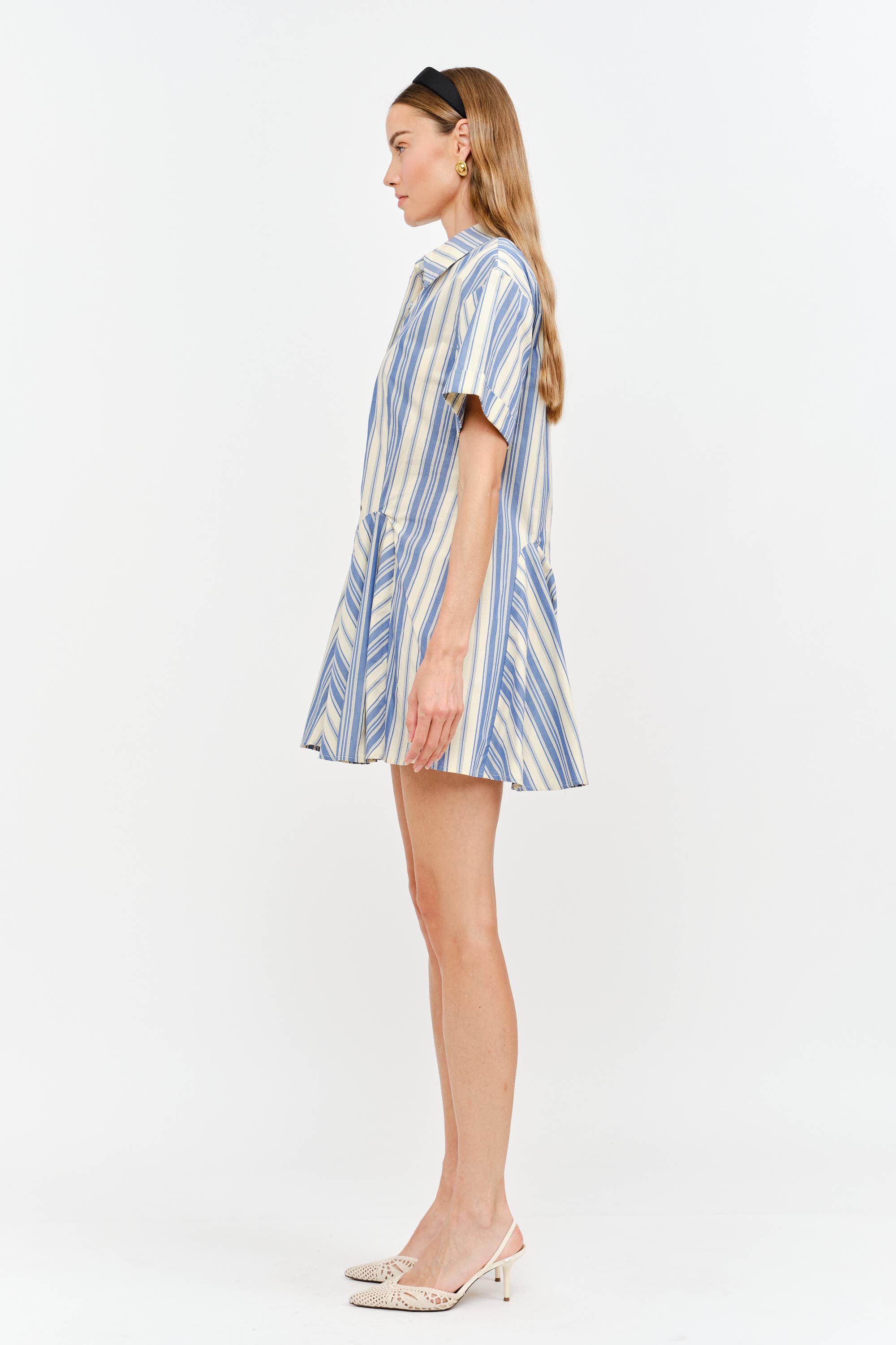 Juniper Dress: Blue Stripe