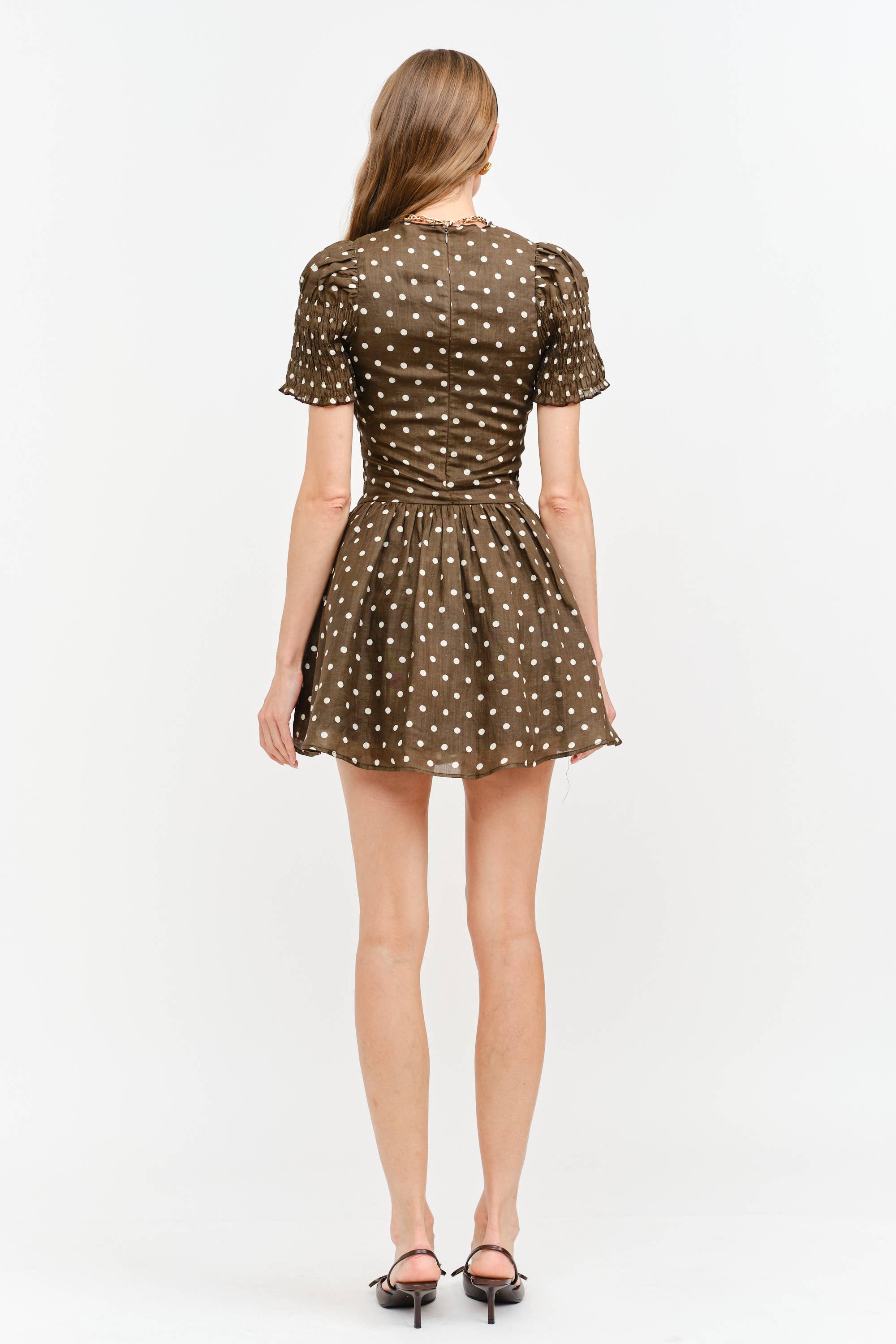 Ophelia Dress: Brown