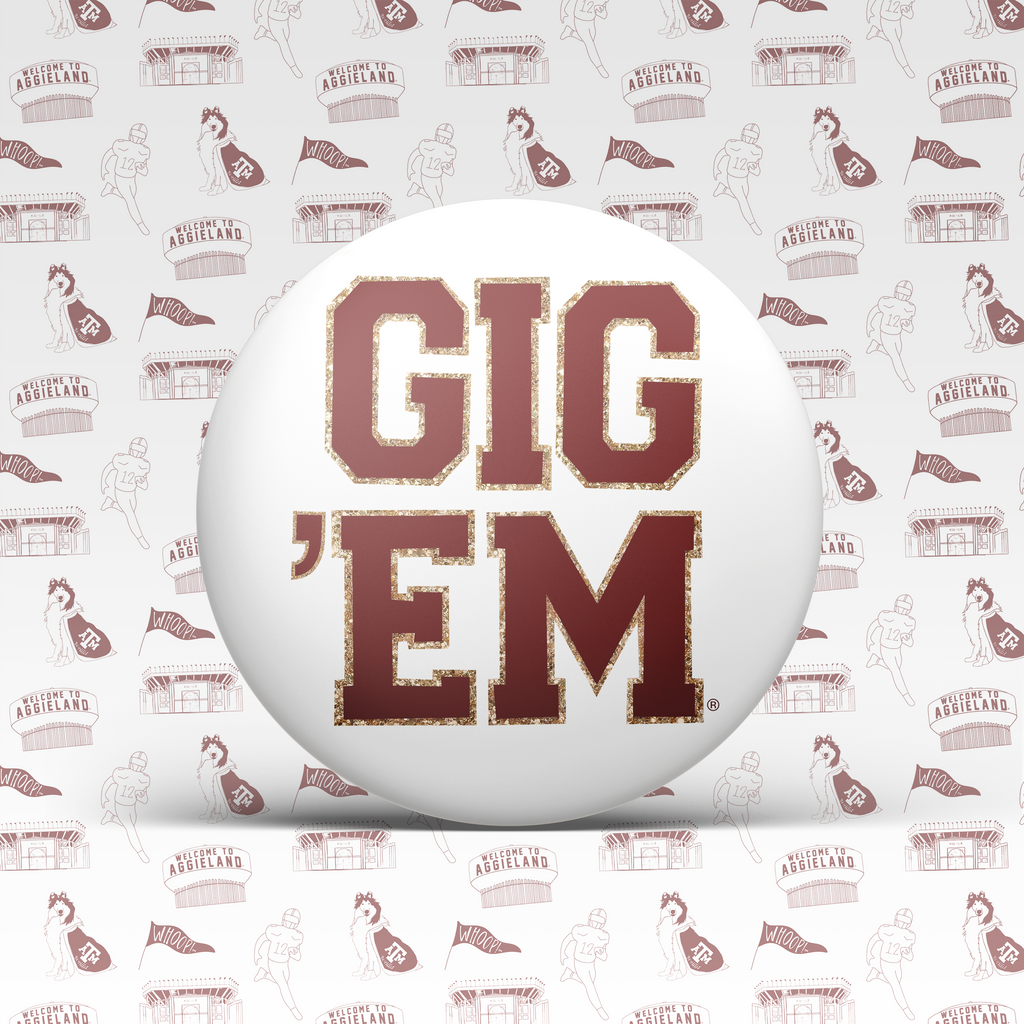 Texas A&M Game Day Buttons | Gameday Pins