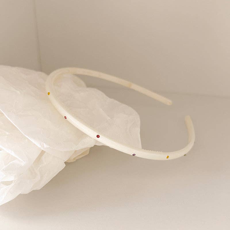 Elegant Rhinestone Skinny Head Band with Teeth MK2PPM6W6HBD164