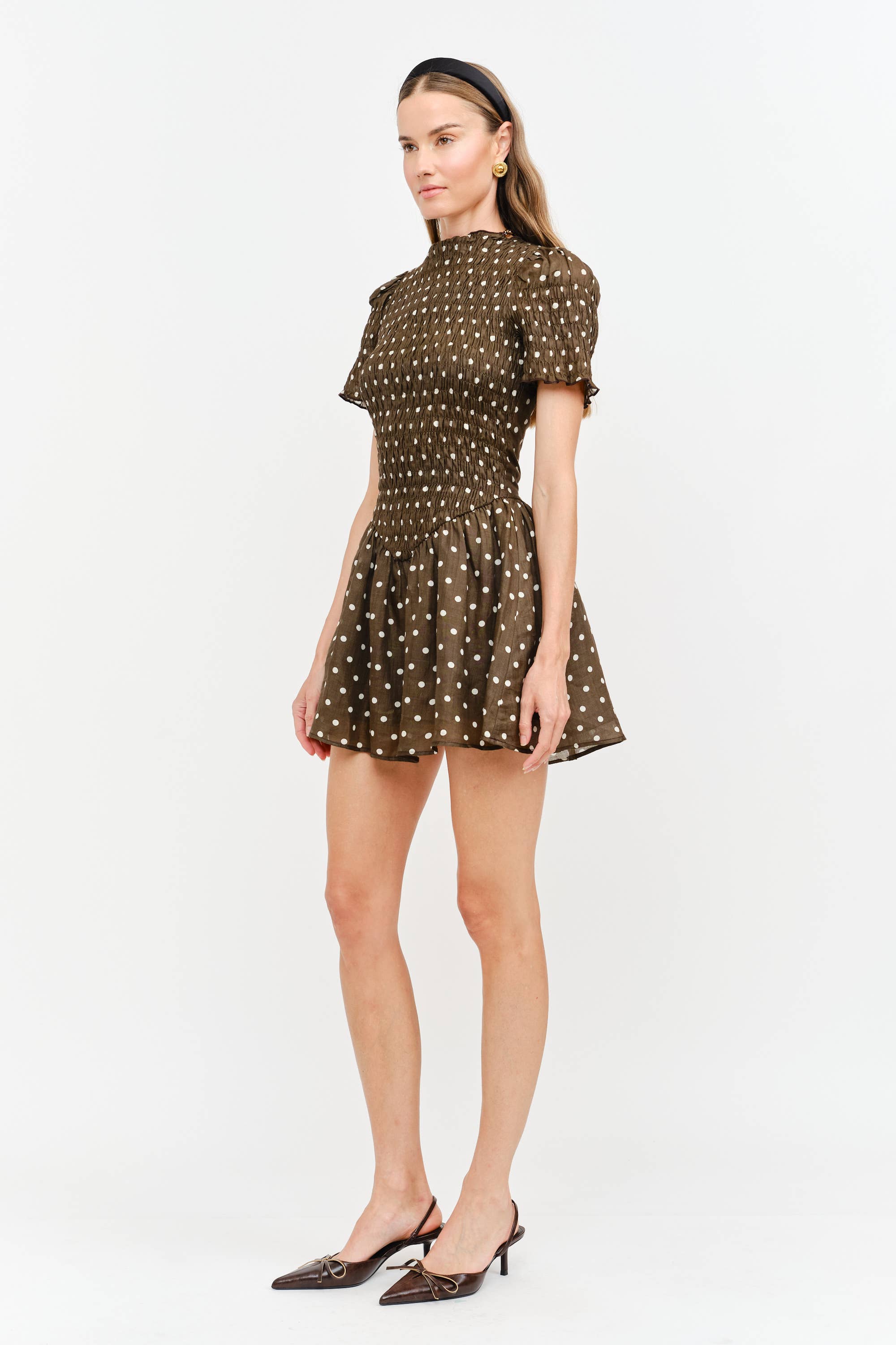 Ophelia Dress: Brown