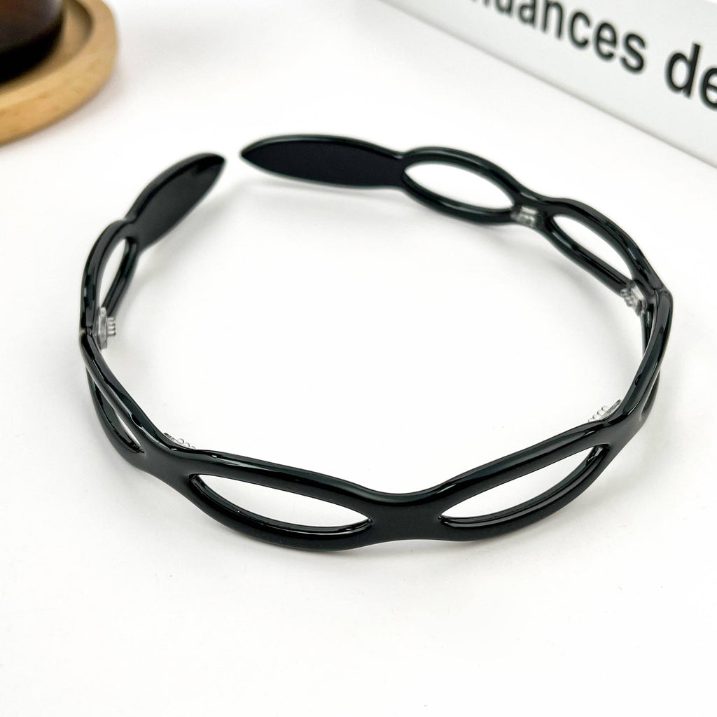 Round Hollow Chain Design Acetate Headband
