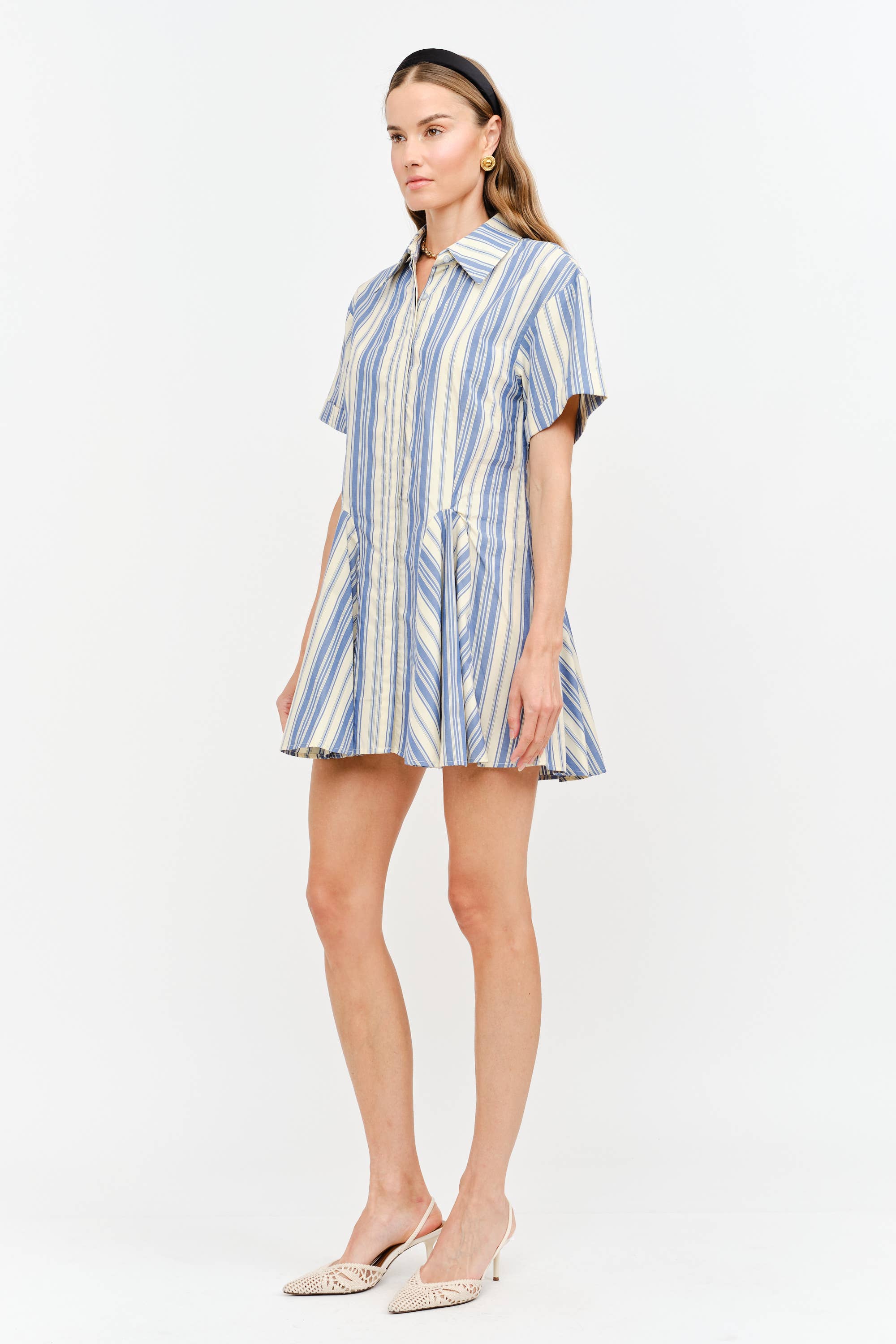 Juniper Dress: Blue Stripe