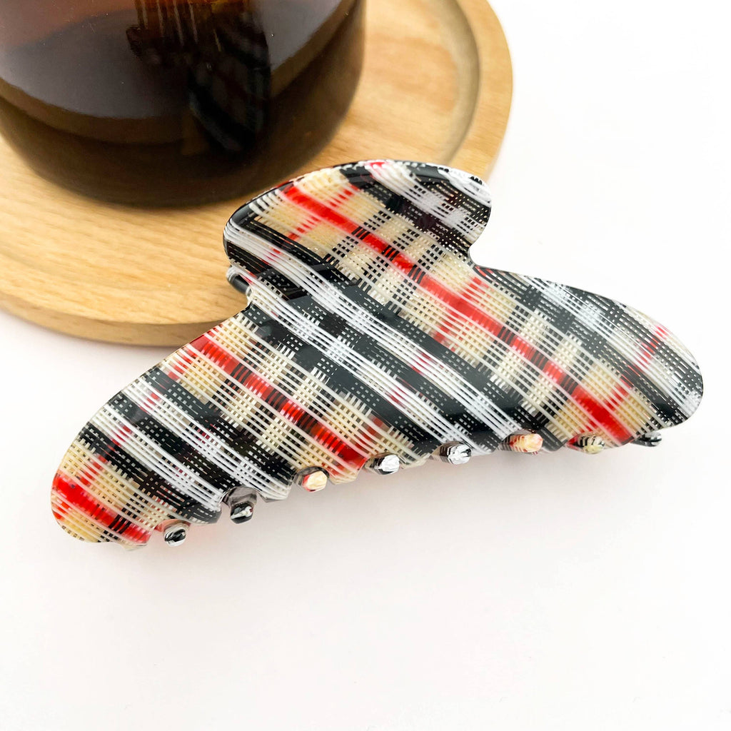 Classic Textured Acetate Hair Claw Clip, Elegant Hair Clip