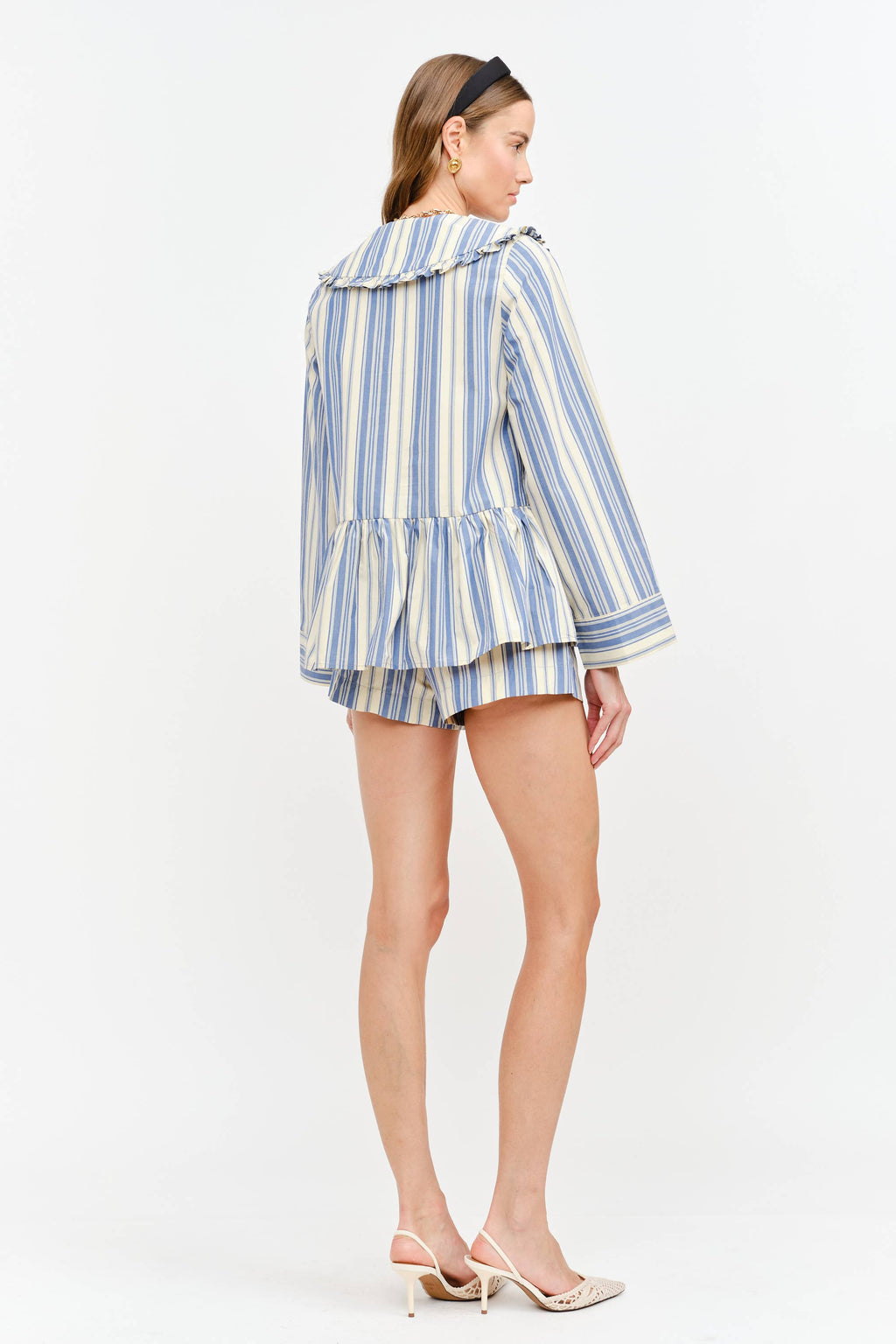 Piper Top: Blue Stripe