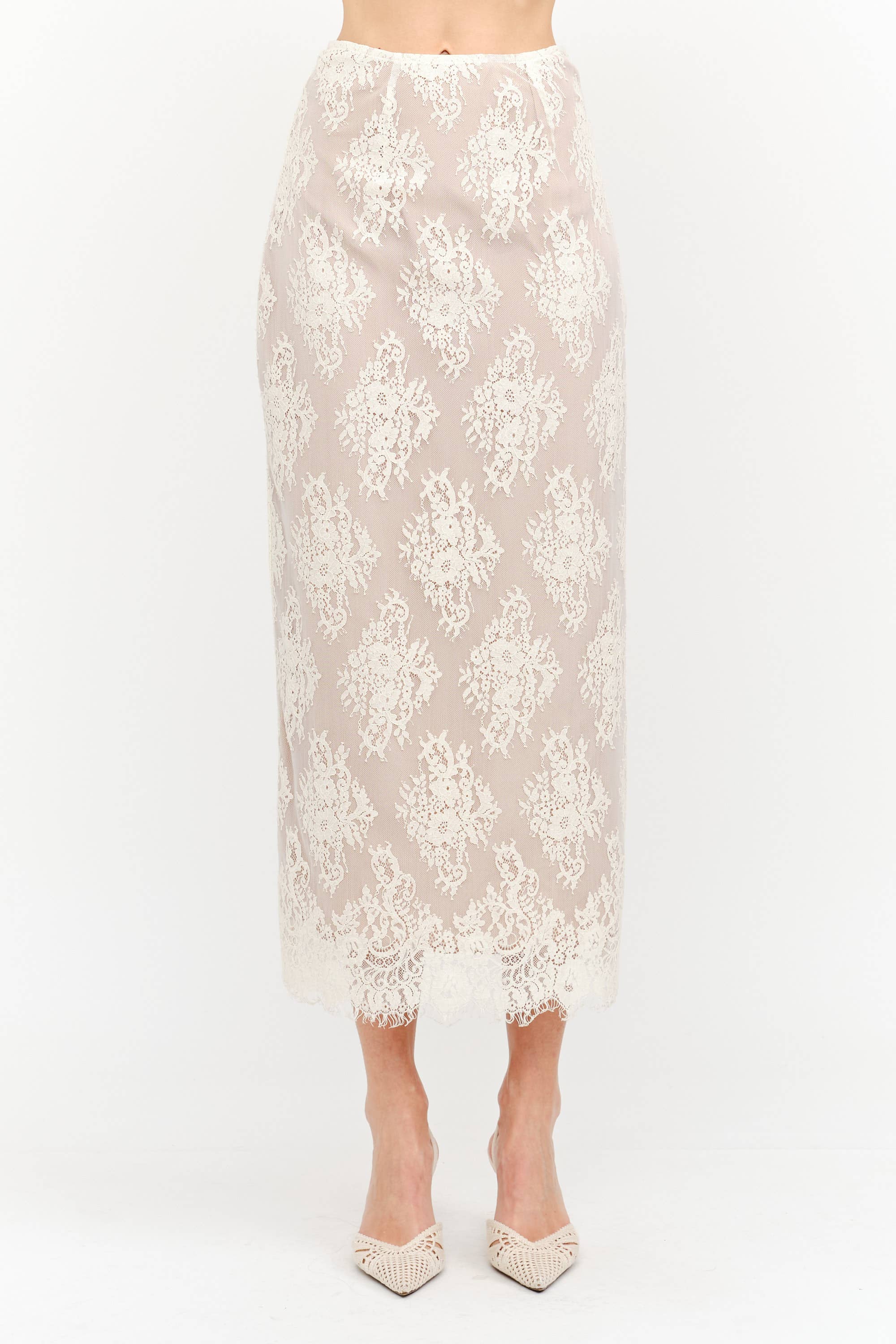 Lennon Skirt: Ivory