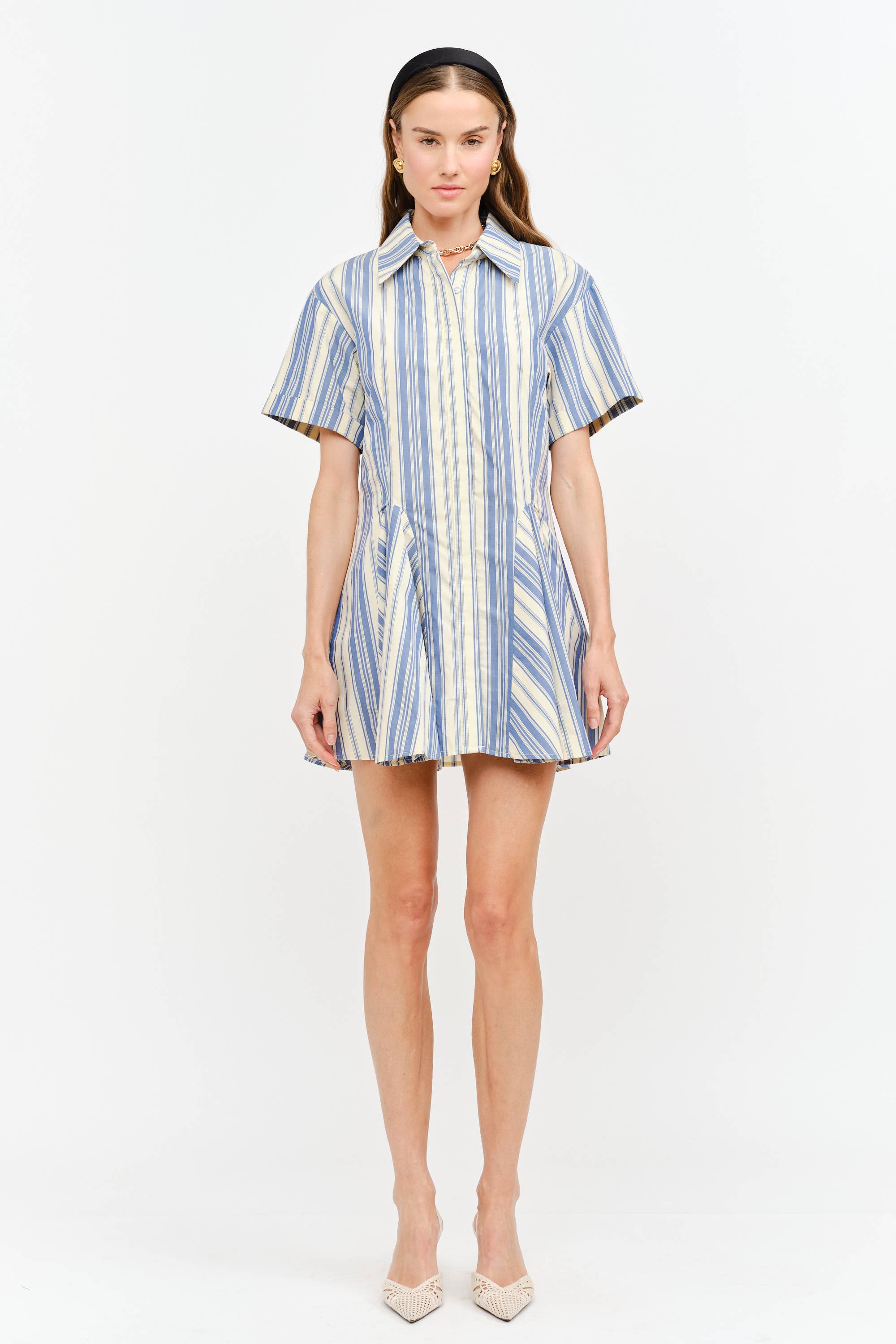 Juniper Dress: Blue Stripe