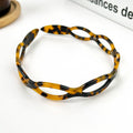 Round Hollow Chain Design Acetate Headband