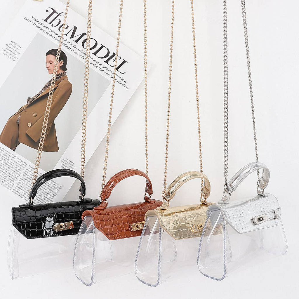 Transparent Top Handle Bag
