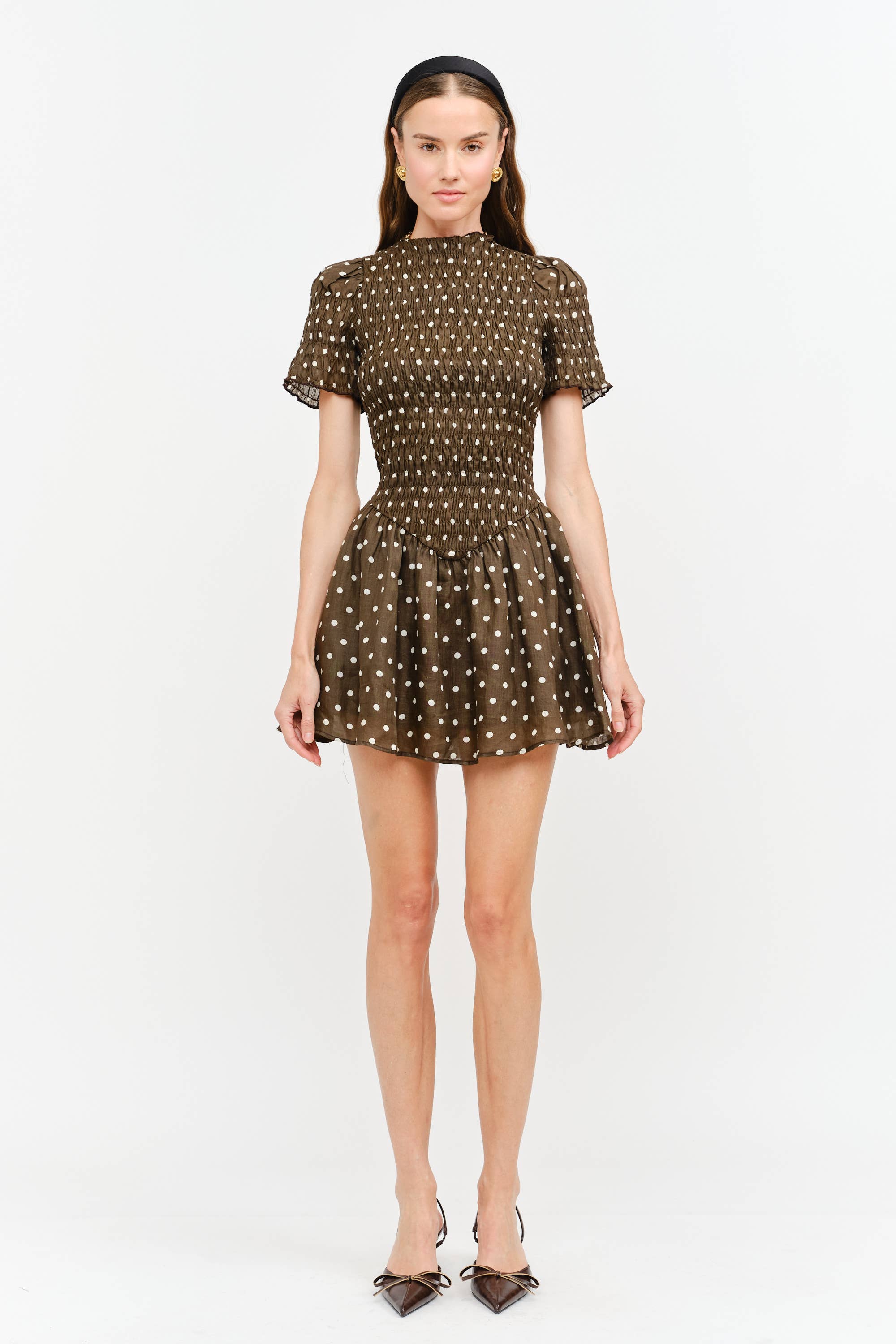 Ophelia Dress: Brown