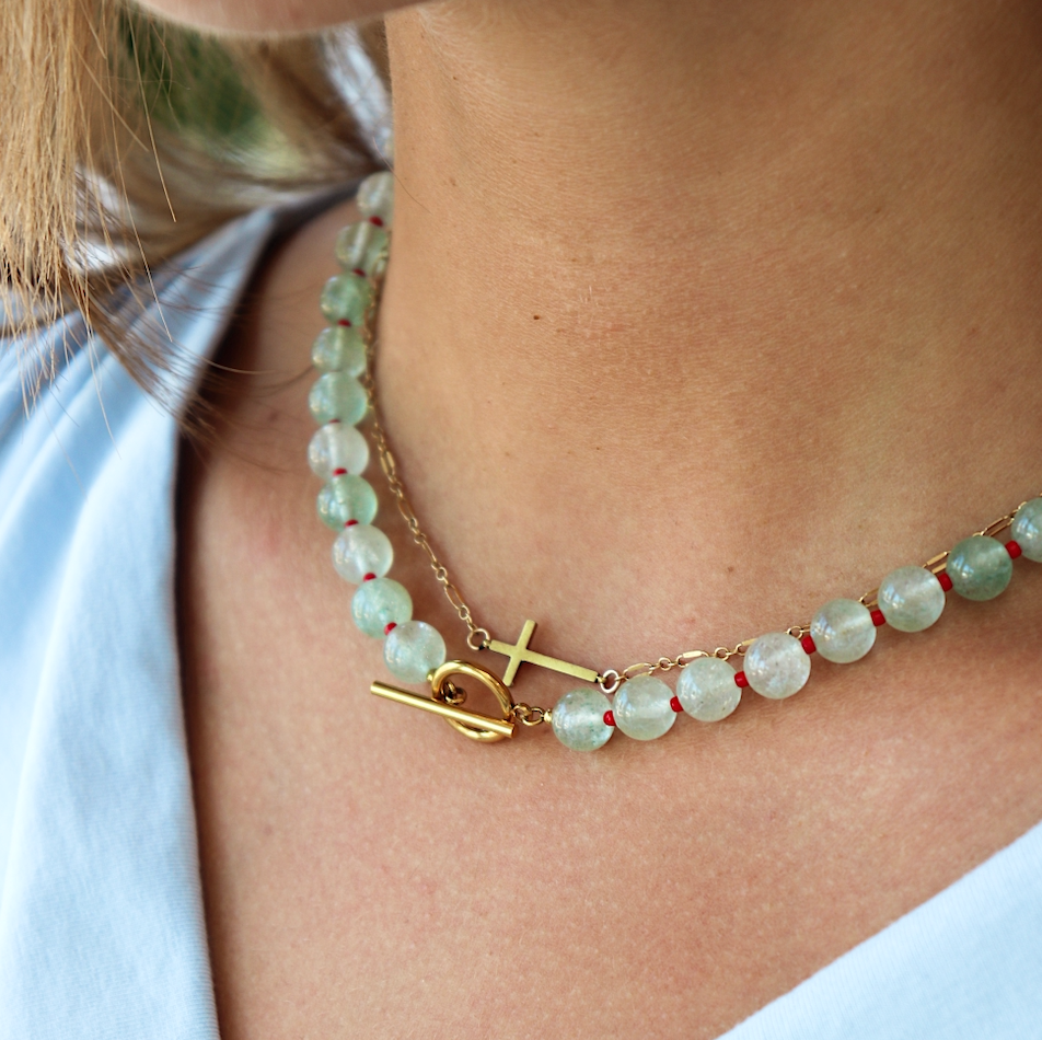 Maddox Beaded Toggle Necklace