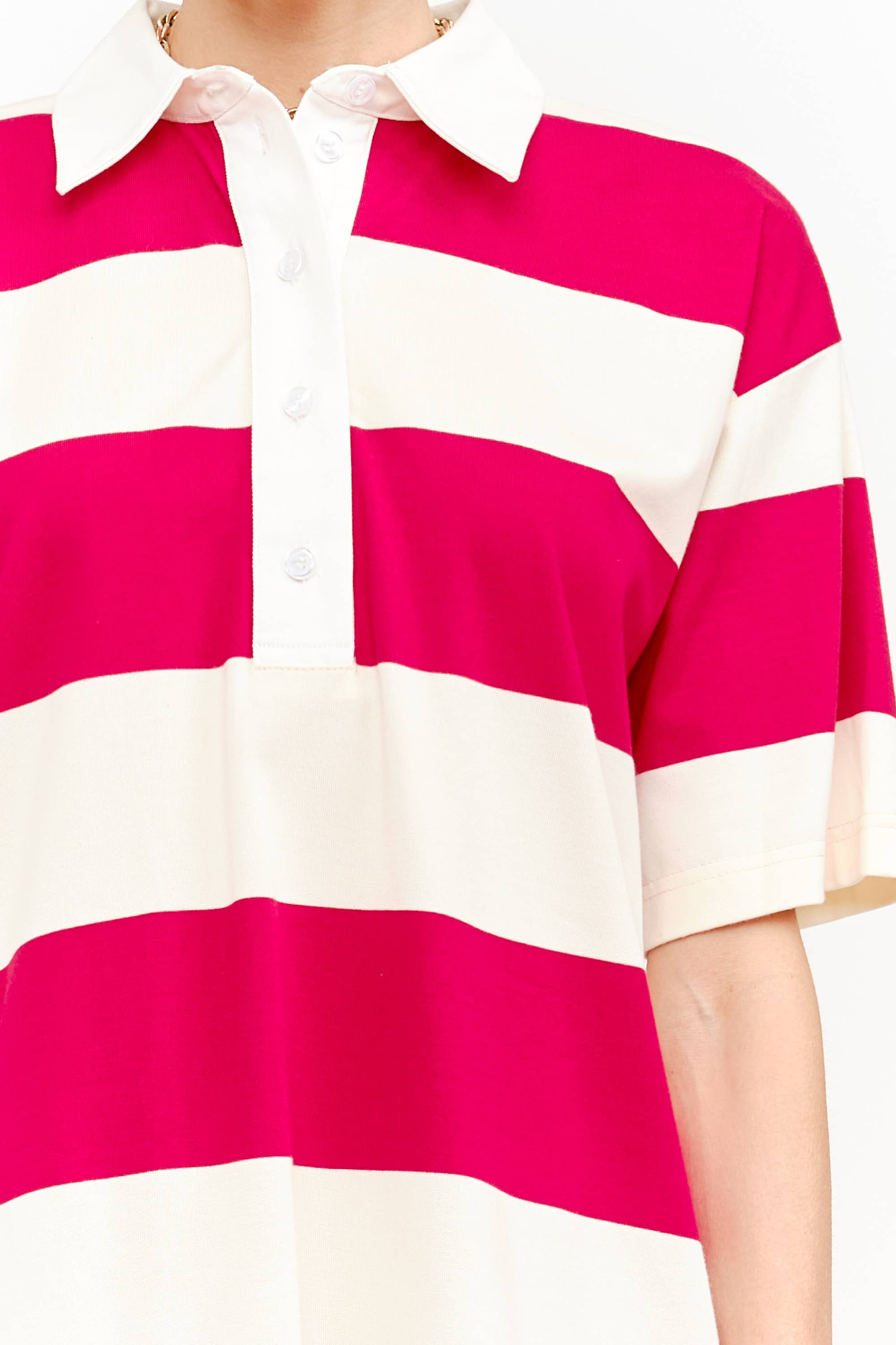 Marguerie Dress: Red Stripe