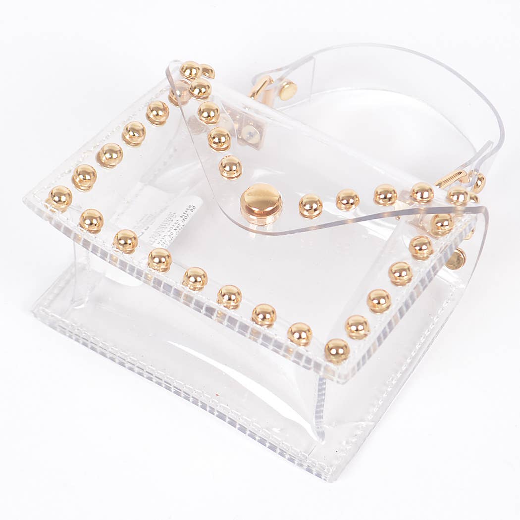 Transparent Studded Mini Bag