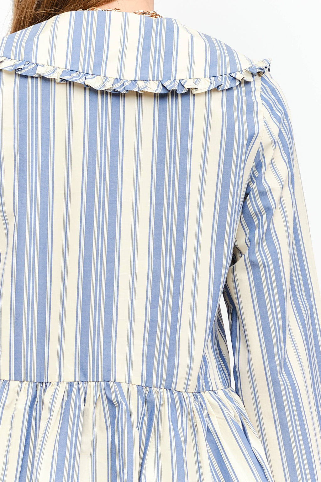 Piper Top: Blue Stripe