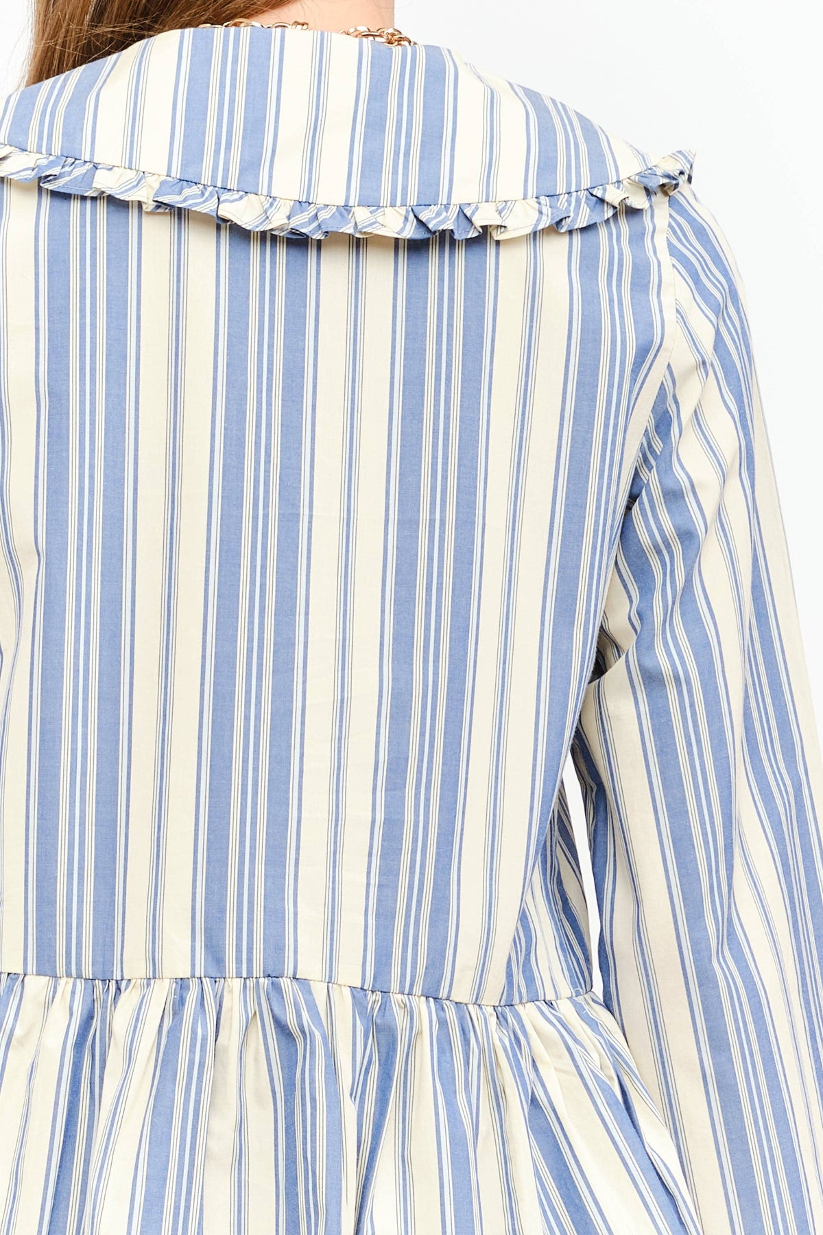 Piper Top: Blue Stripe