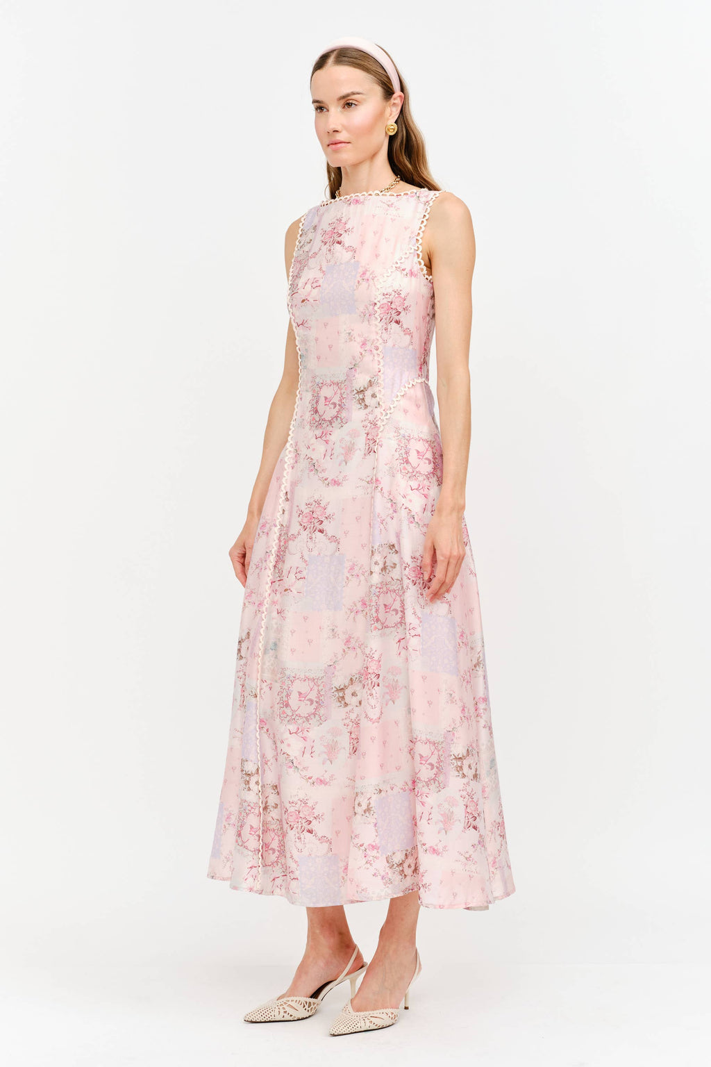 Iggy Dress: Pink Multi