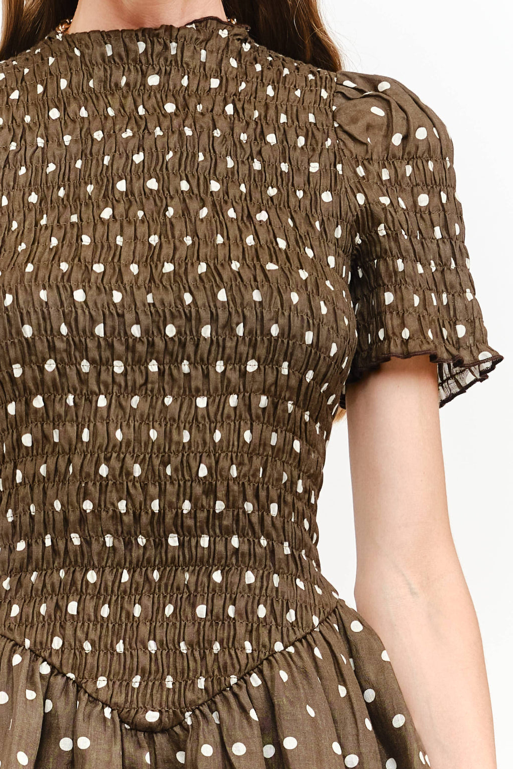 Ophelia Dress: Brown