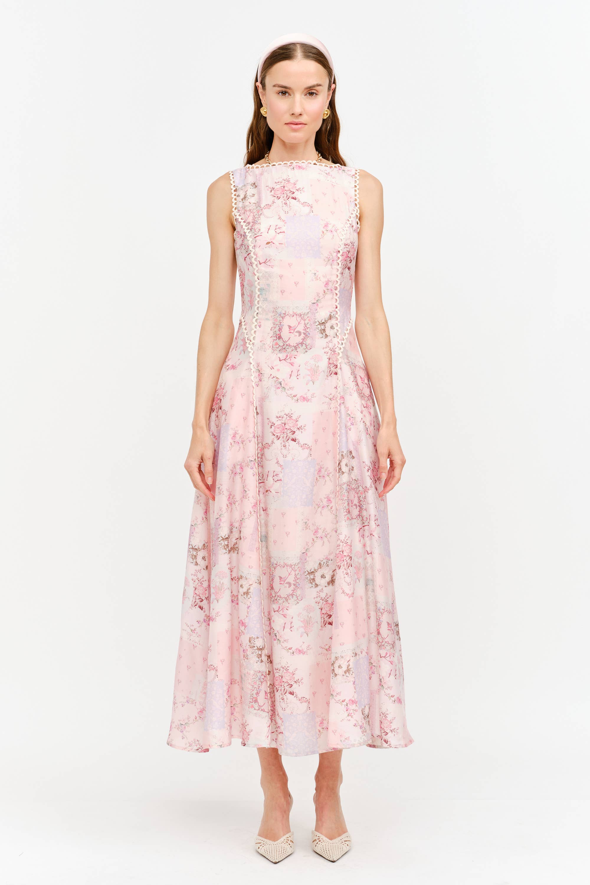 Iggy Dress: Pink Multi