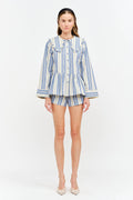 Piper Top: Blue Stripe