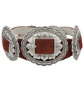 Genuine Suede Concho Belt