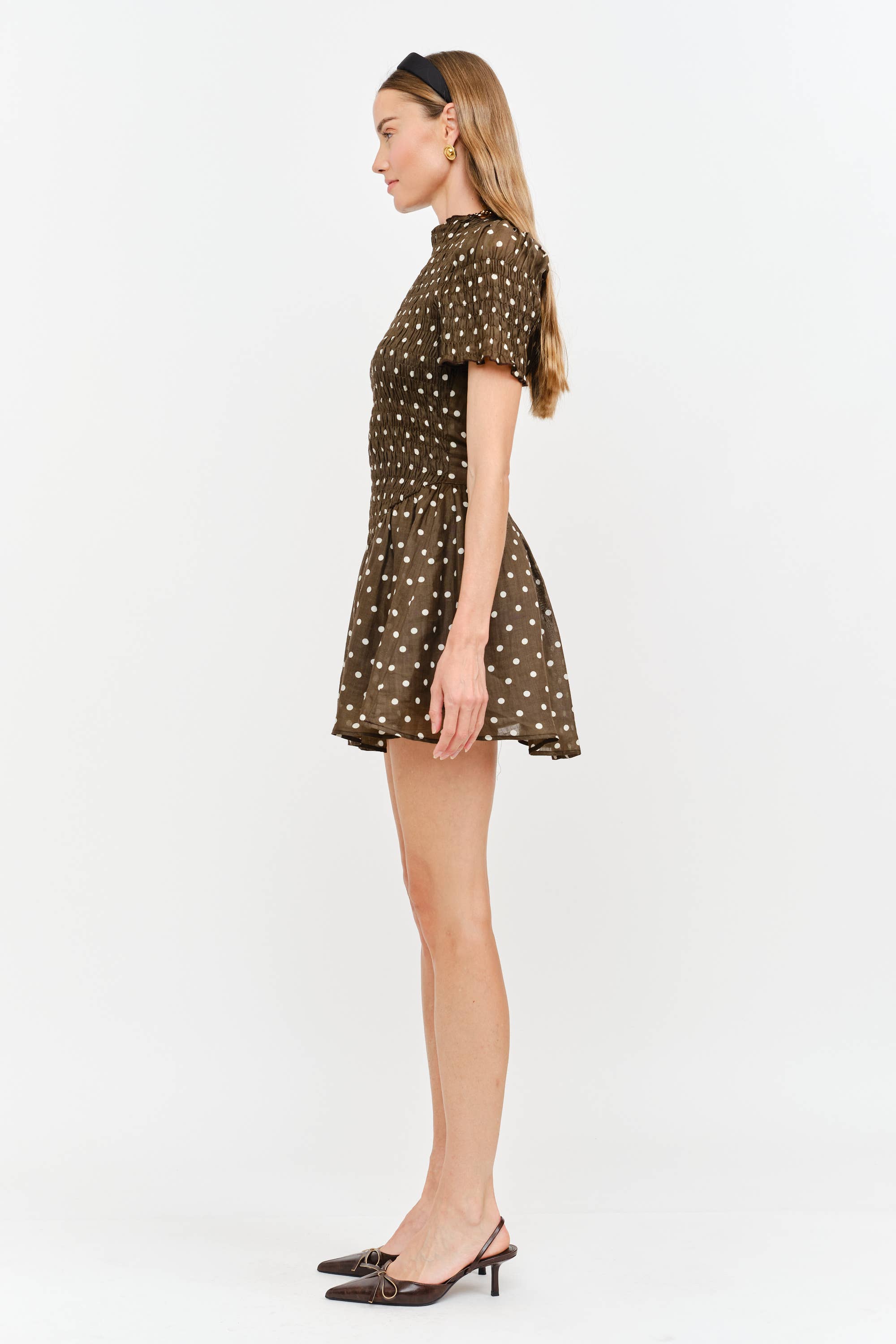 Ophelia Dress: Brown