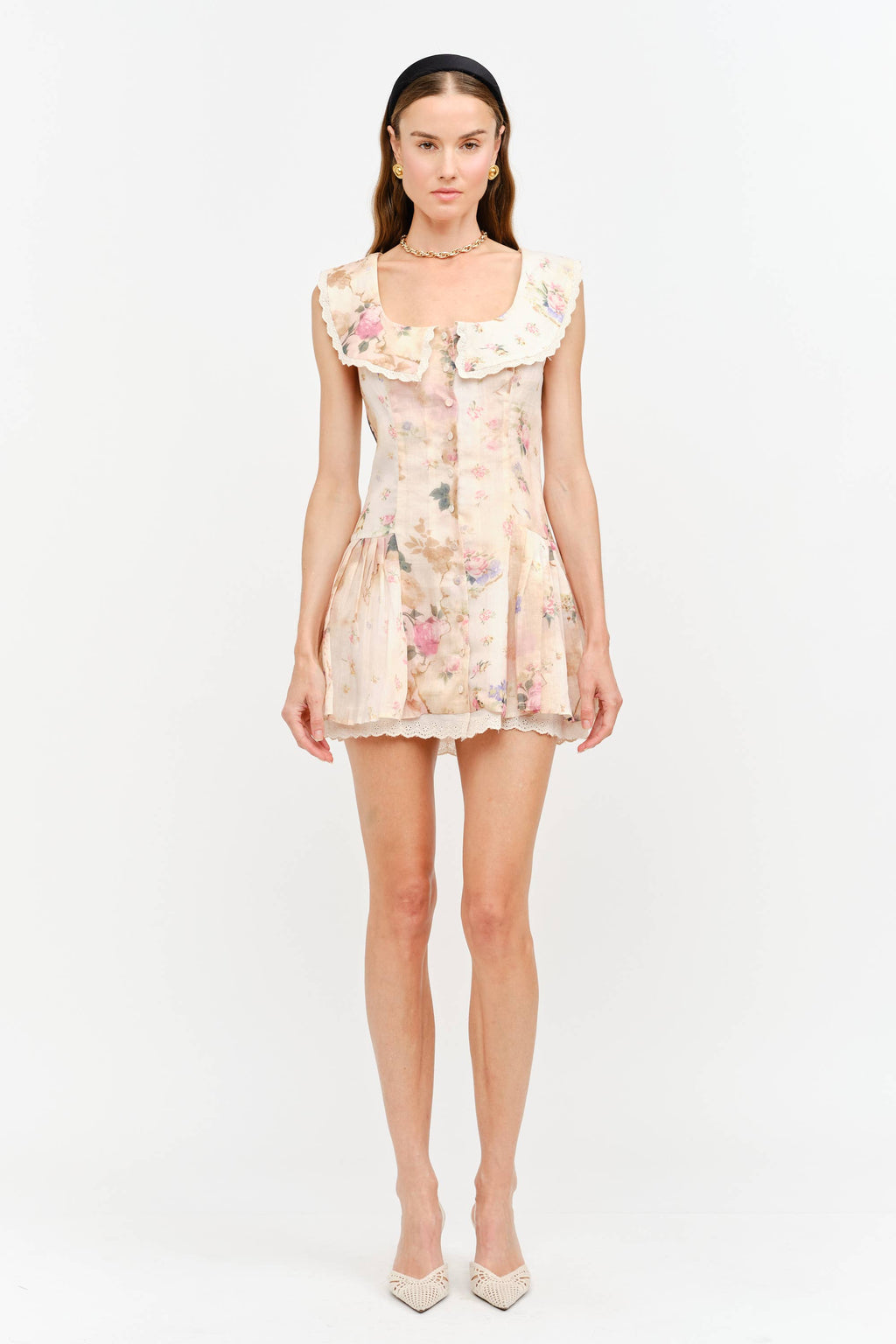 Misha Dress: Natural Multi