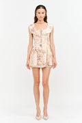 Misha Dress: Natural Multi