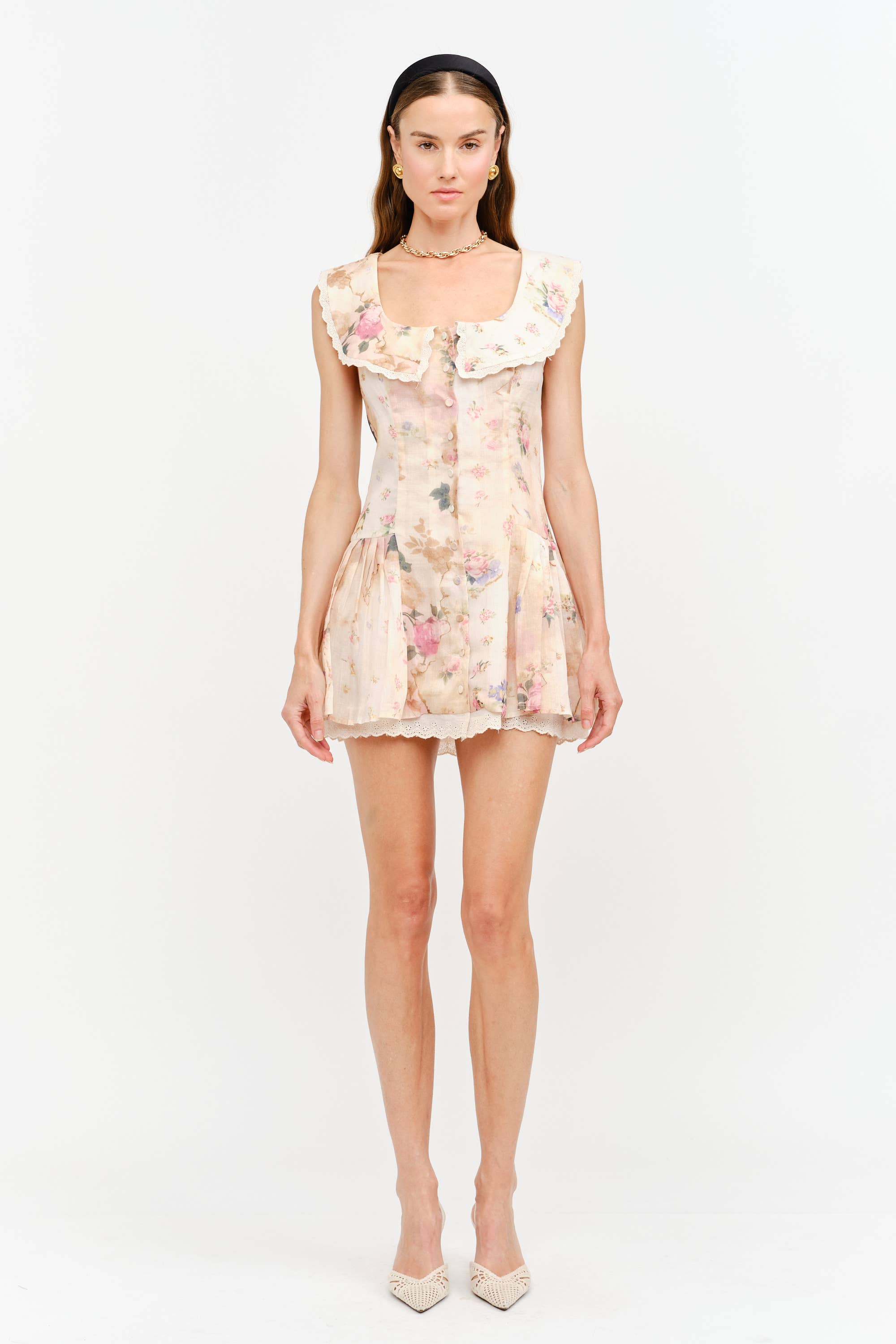 Misha Dress: Natural Multi