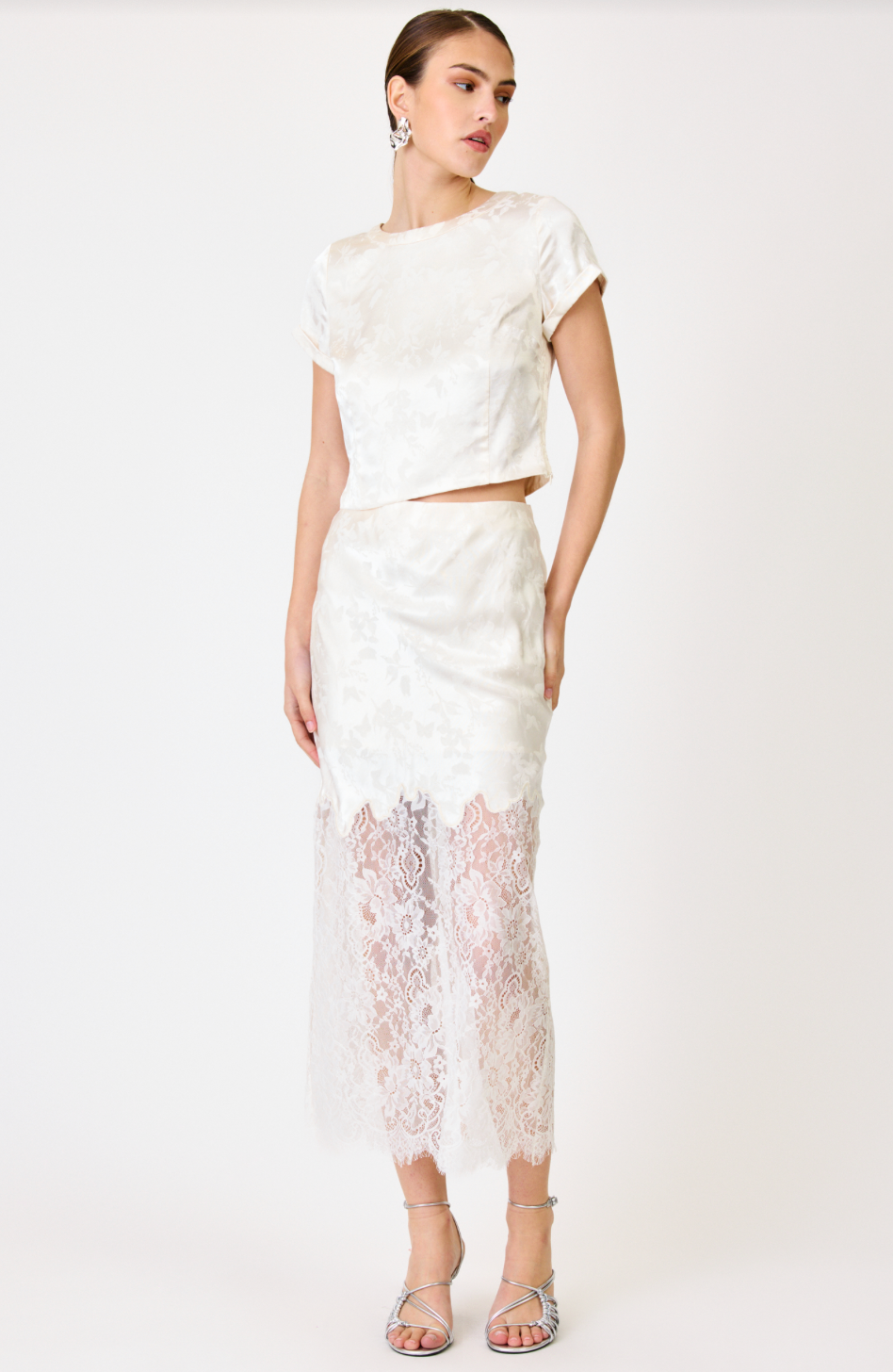 AMELIE CREAM SKIRT
