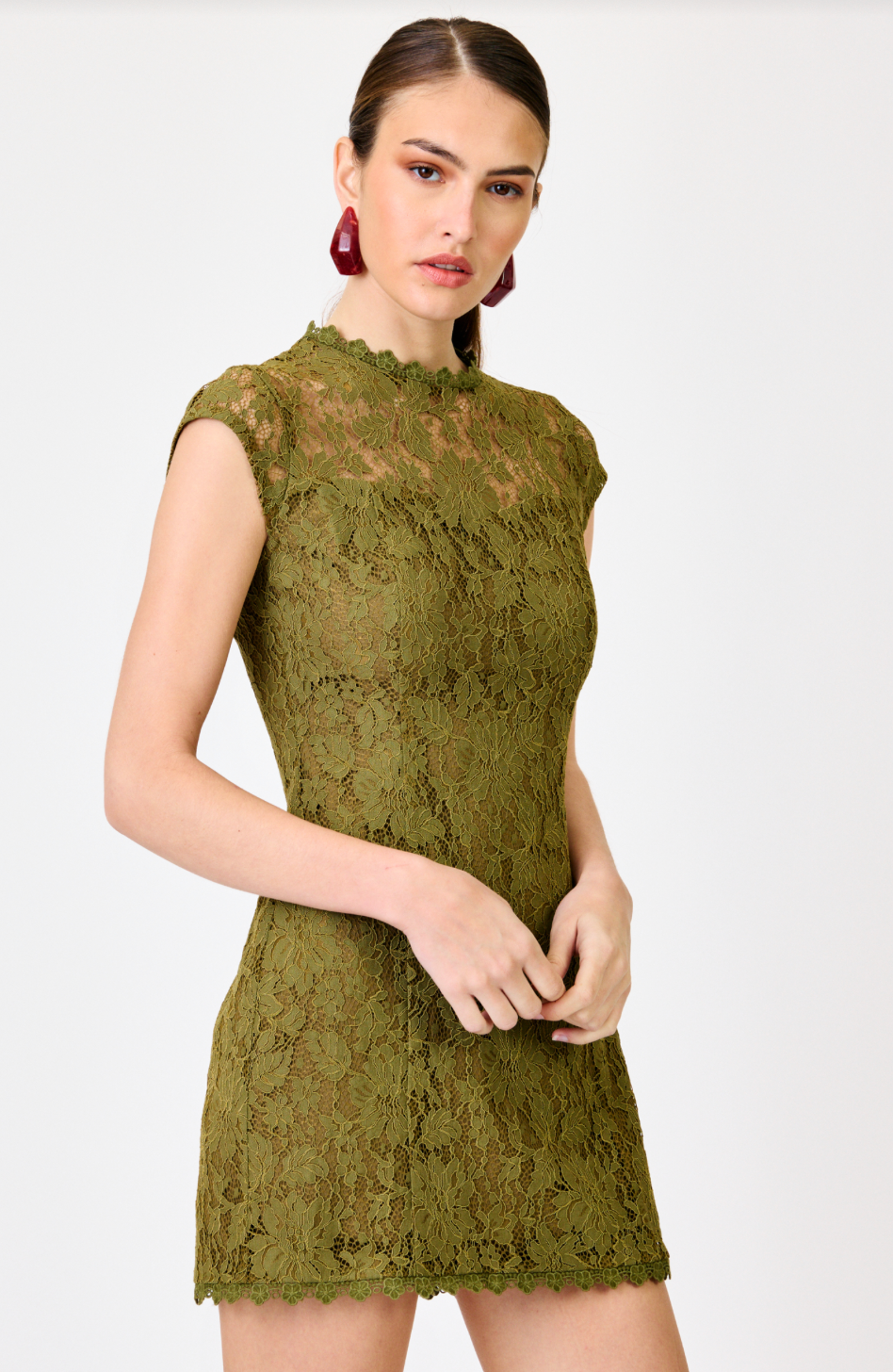 DEMETER OLIVE MINI DRESS