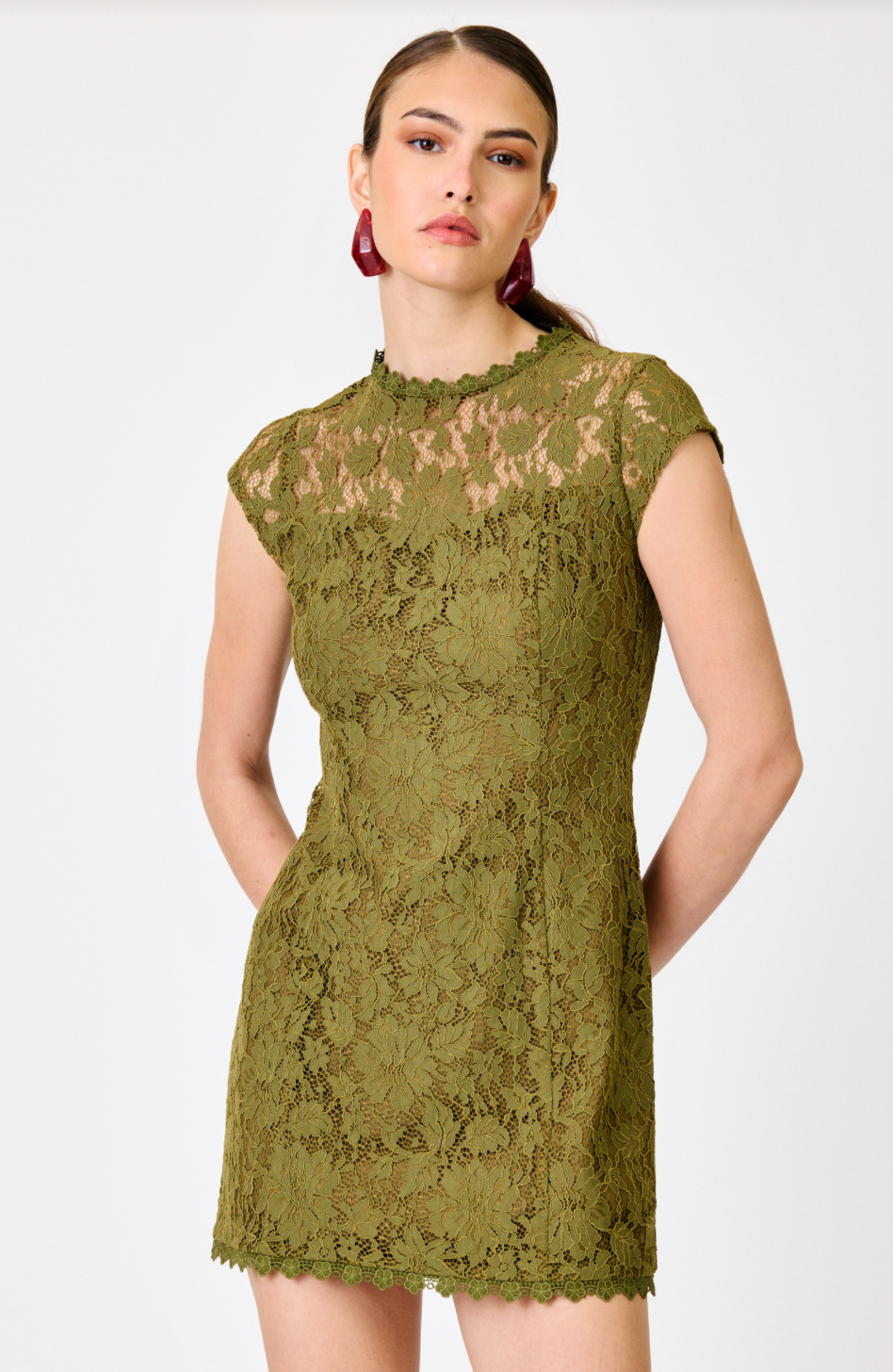 DEMETER OLIVE MINI DRESS