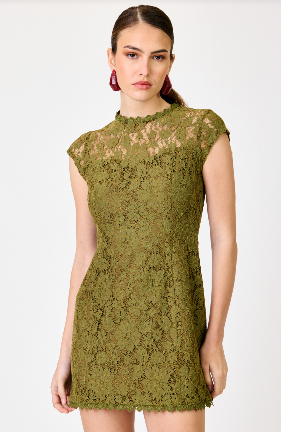 DEMETER OLIVE MINI DRESS