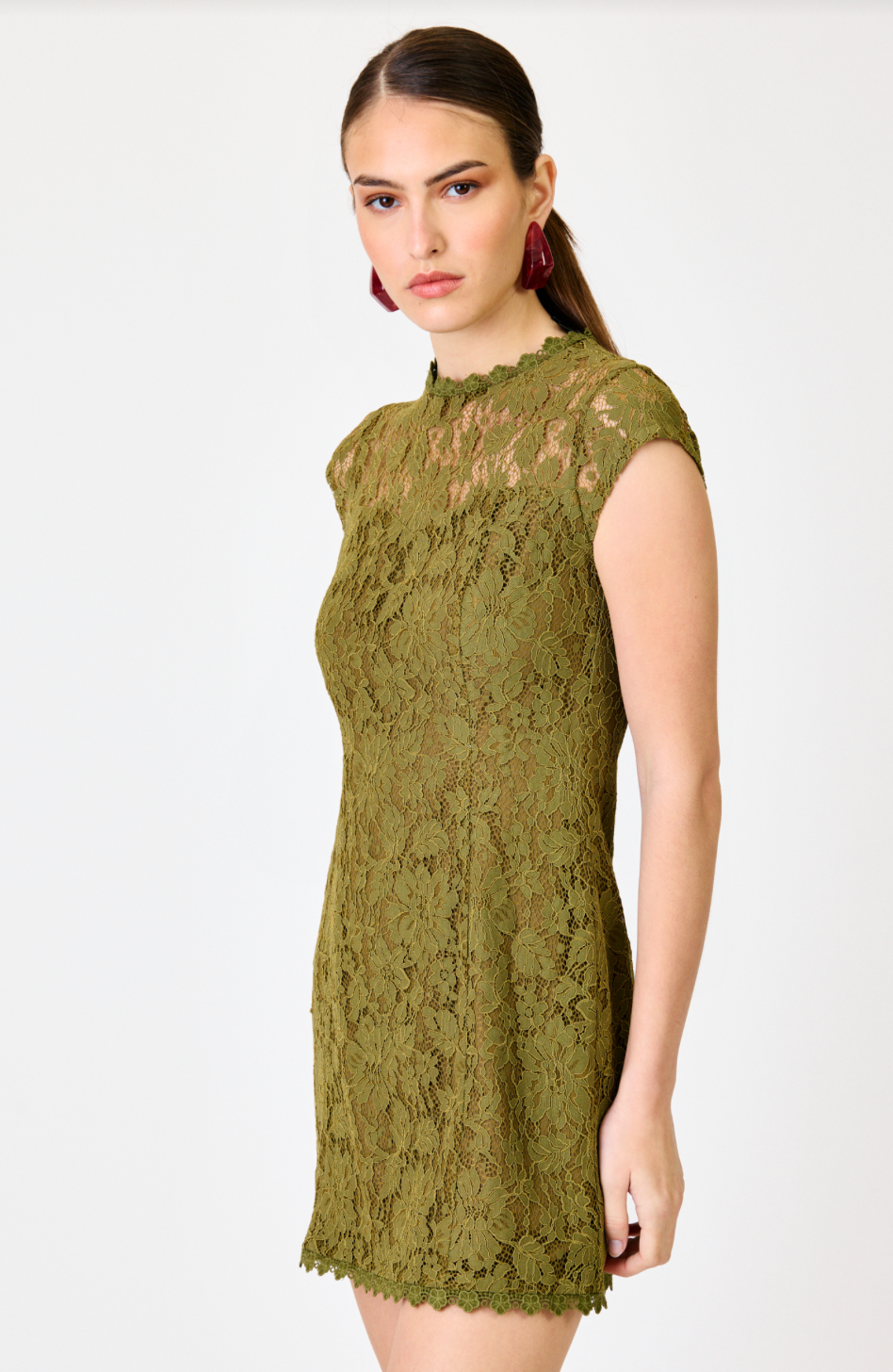 DEMETER OLIVE MINI DRESS