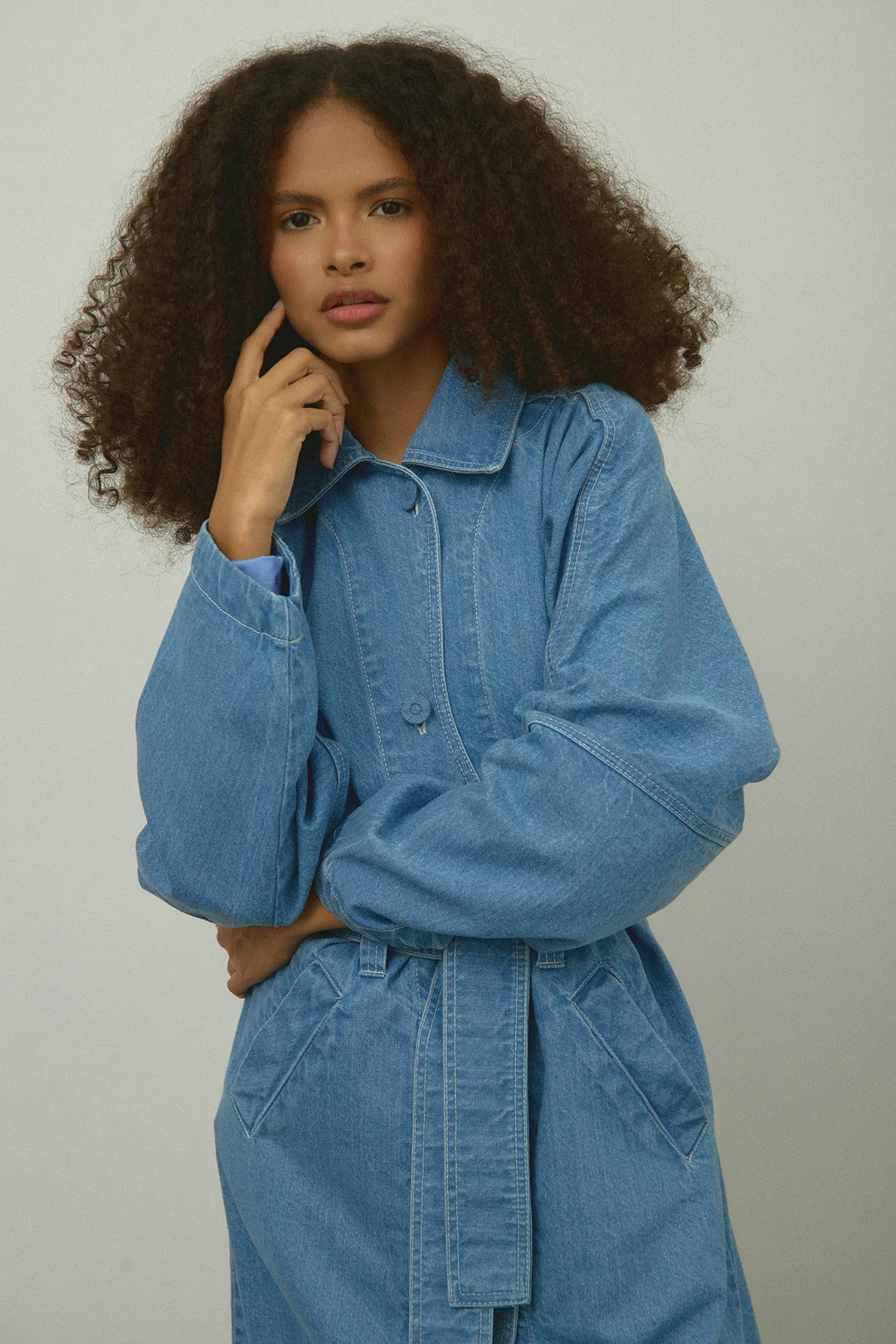MEDIUM BLUE COAT