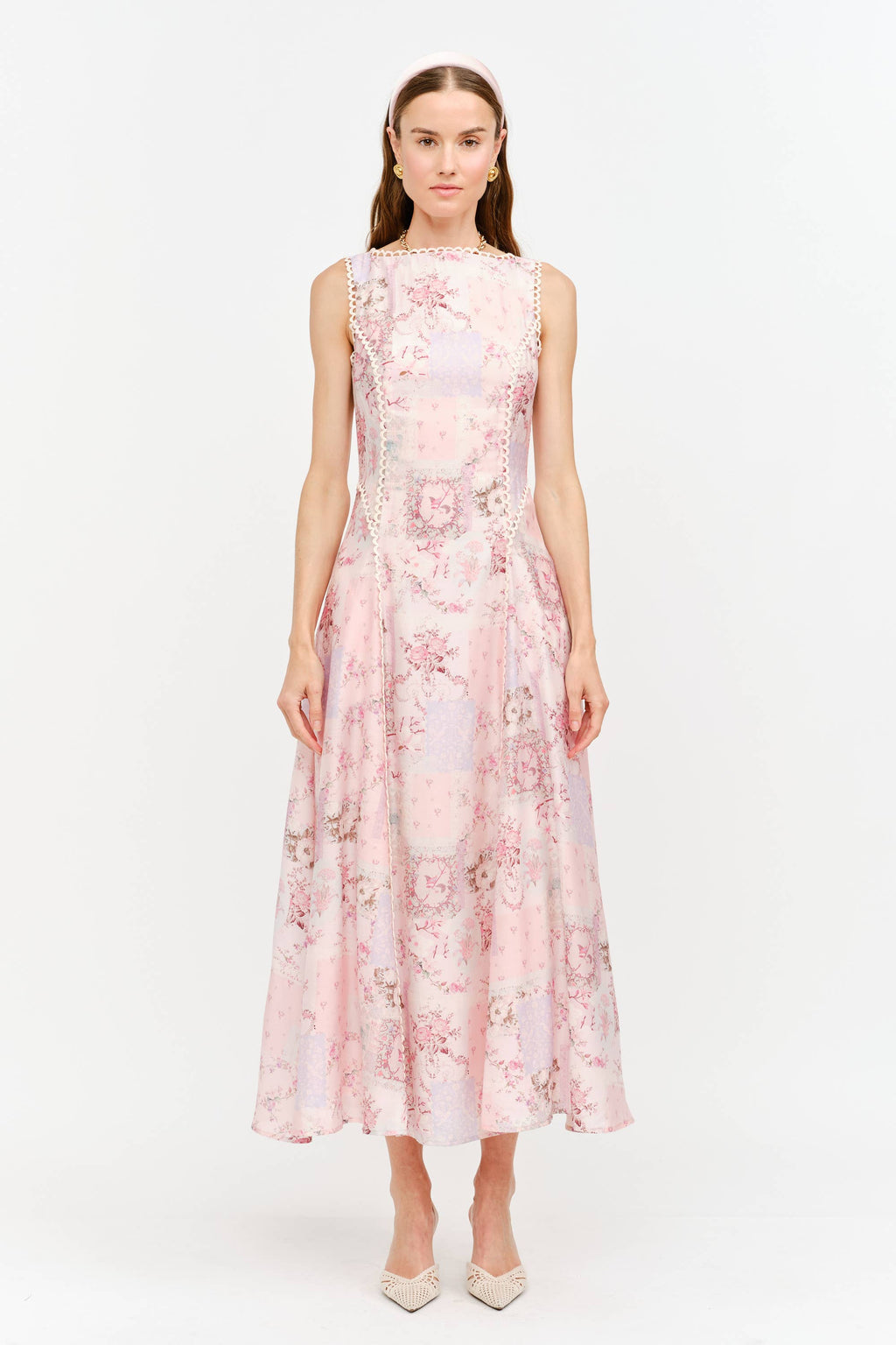 Iggy Dress: Pink Multi