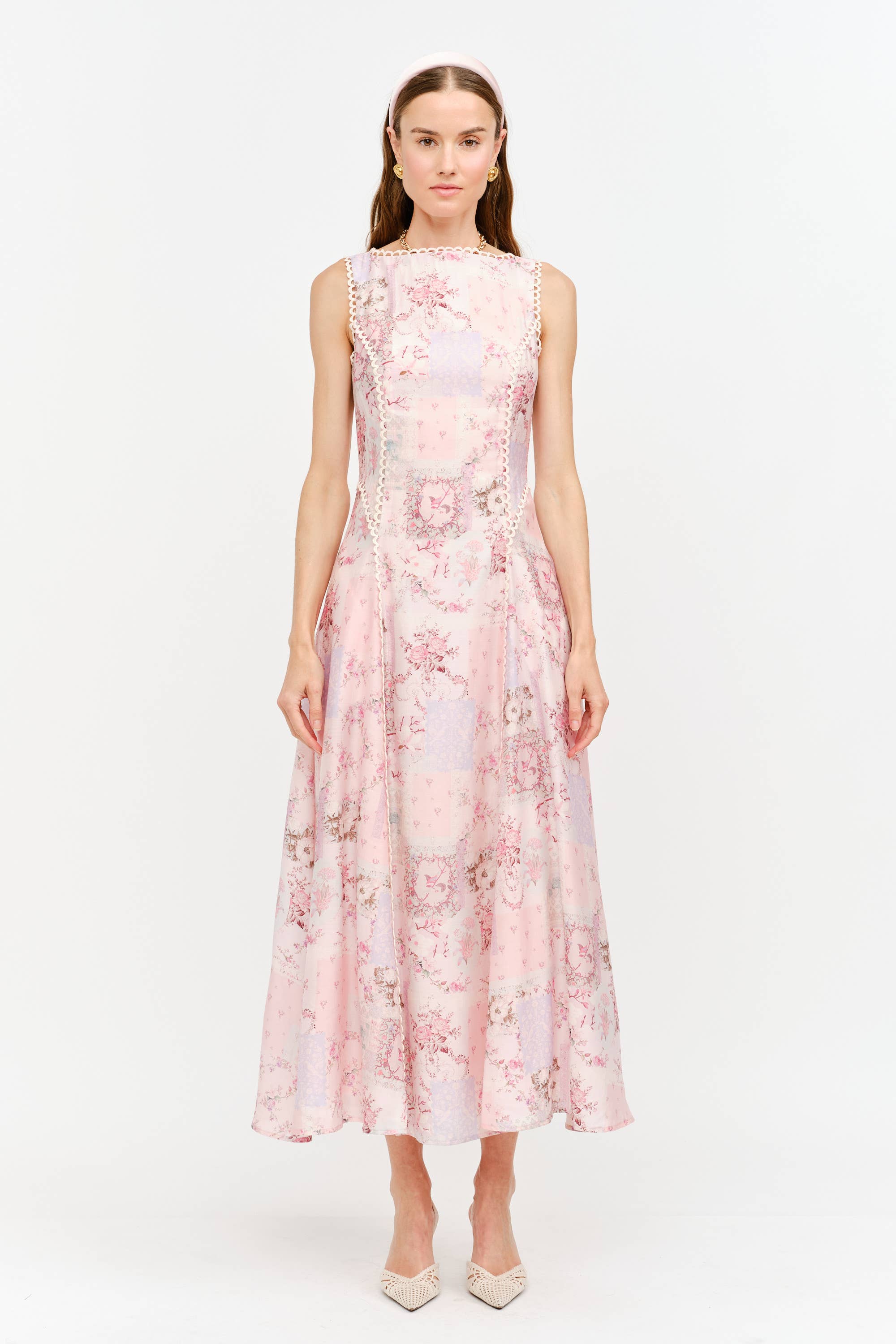 Iggy Dress: Pink Multi