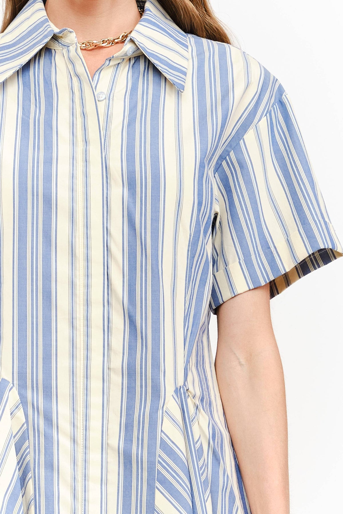 Juniper Dress: Blue Stripe