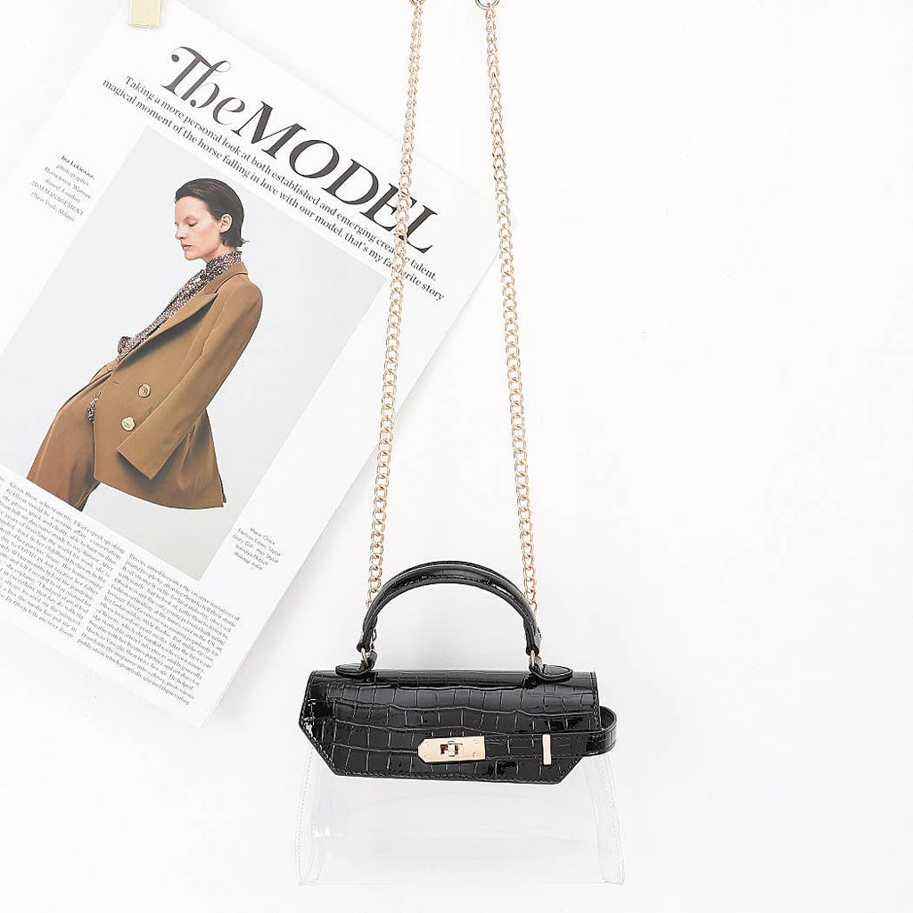 Transparent Top Handle Bag