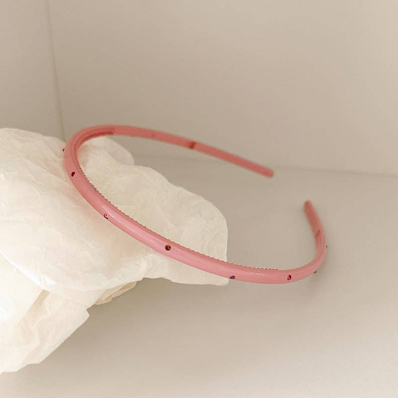 Elegant Rhinestone Skinny Head Band with Teeth MK2PPM6W6HBD164