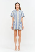 Juniper Dress: Blue Stripe