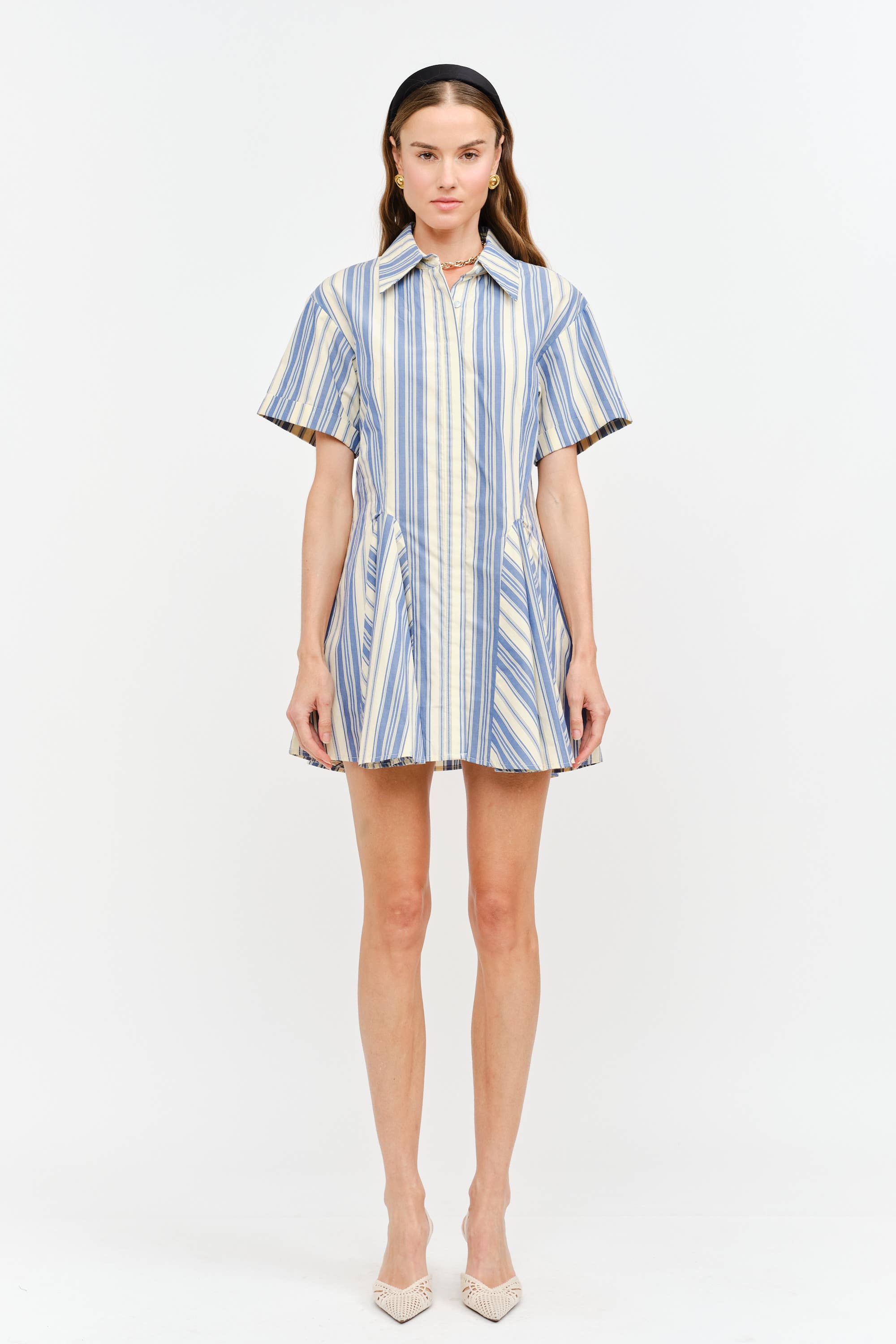 Juniper Dress: Blue Stripe