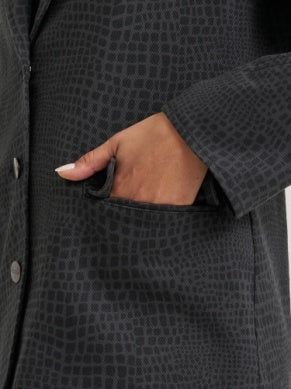 CROC PRINT BLAZER