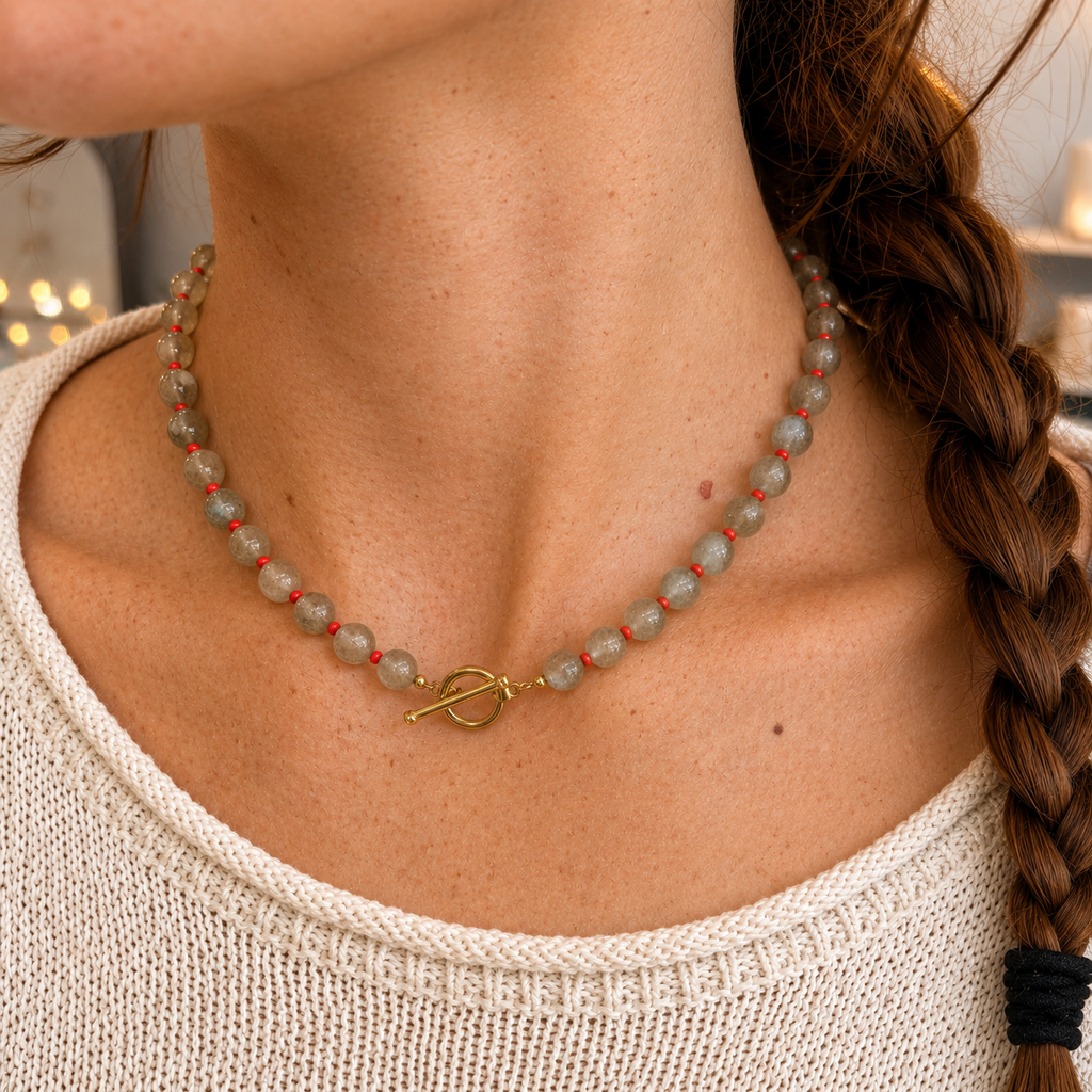 Maddox Beaded Toggle Necklace
