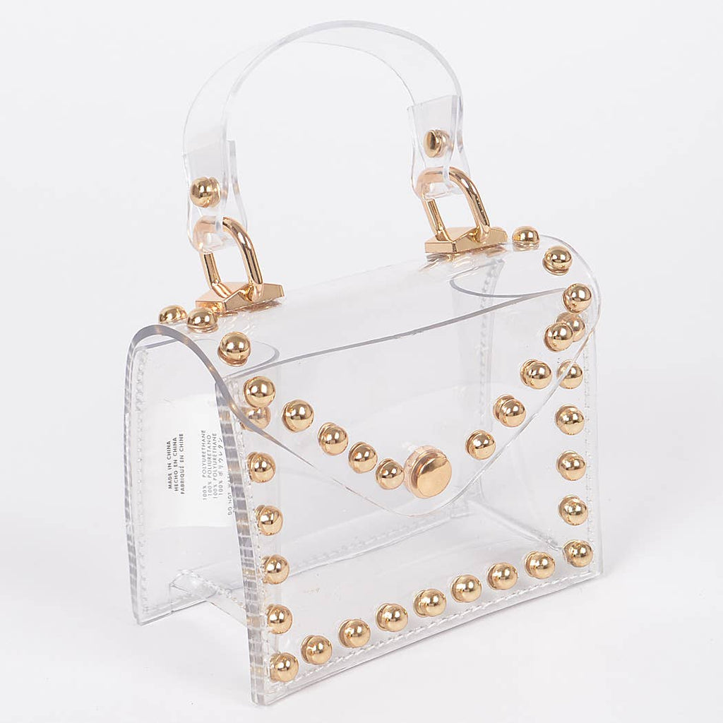 Transparent Studded Mini Bag