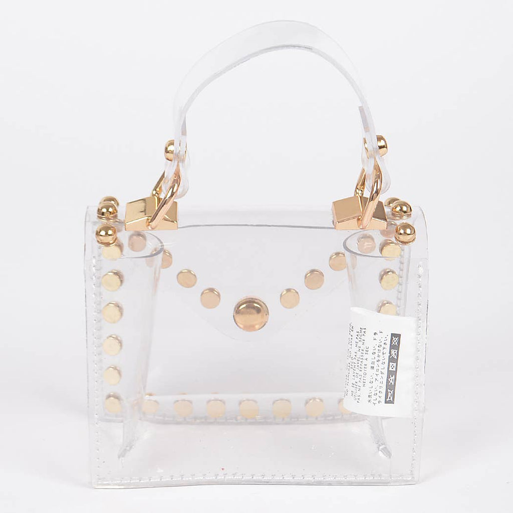 Transparent Studded Mini Bag