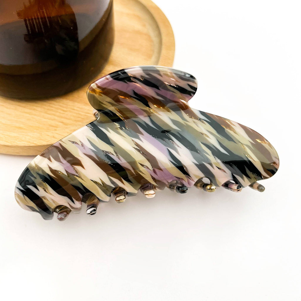 Classic Textured Acetate Hair Claw Clip, Elegant Hair Clip
