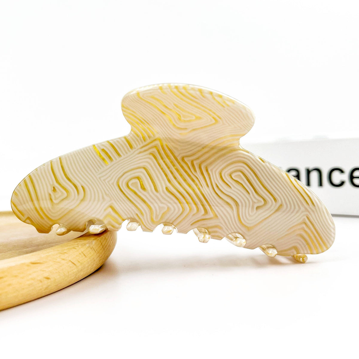 Classic Textured Acetate Hair Claw Clip, Elegant Hair Clip