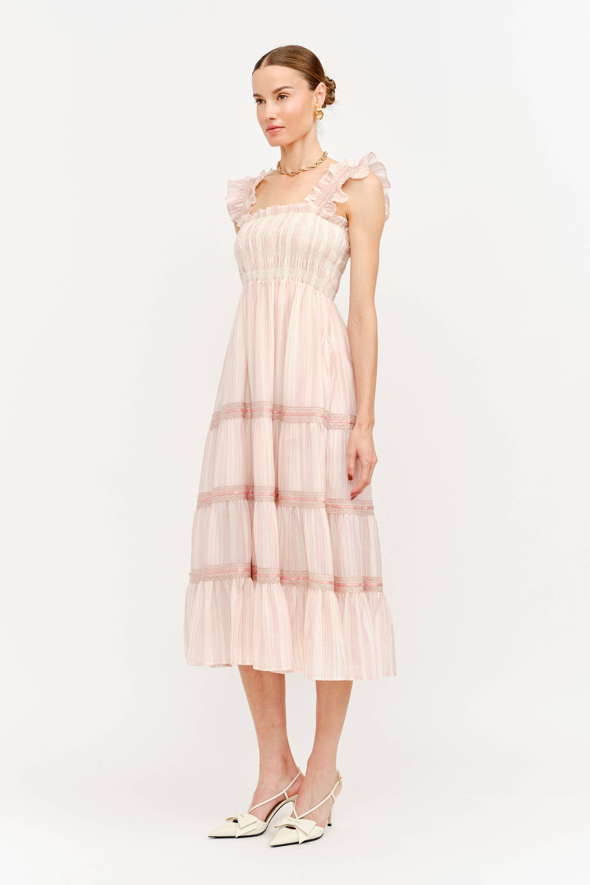 Casella Dress: Blush