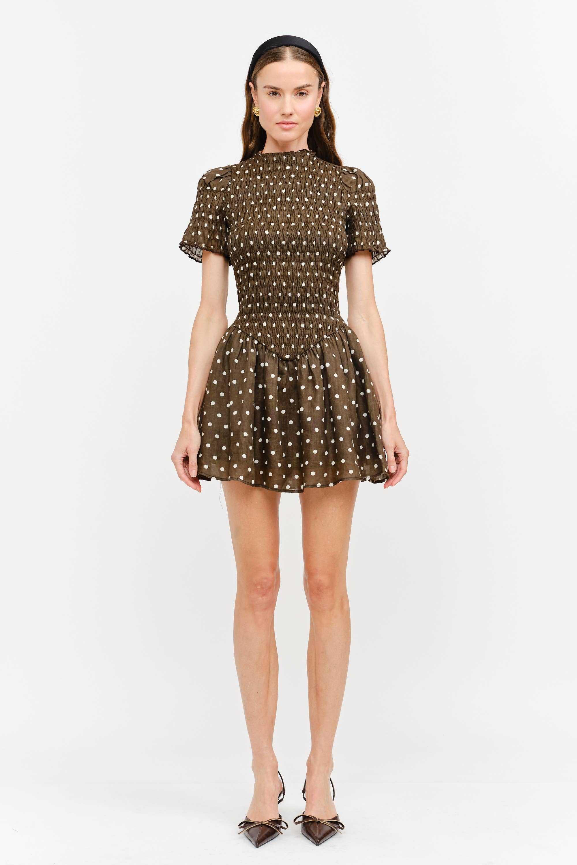 Ophelia Dress: Brown